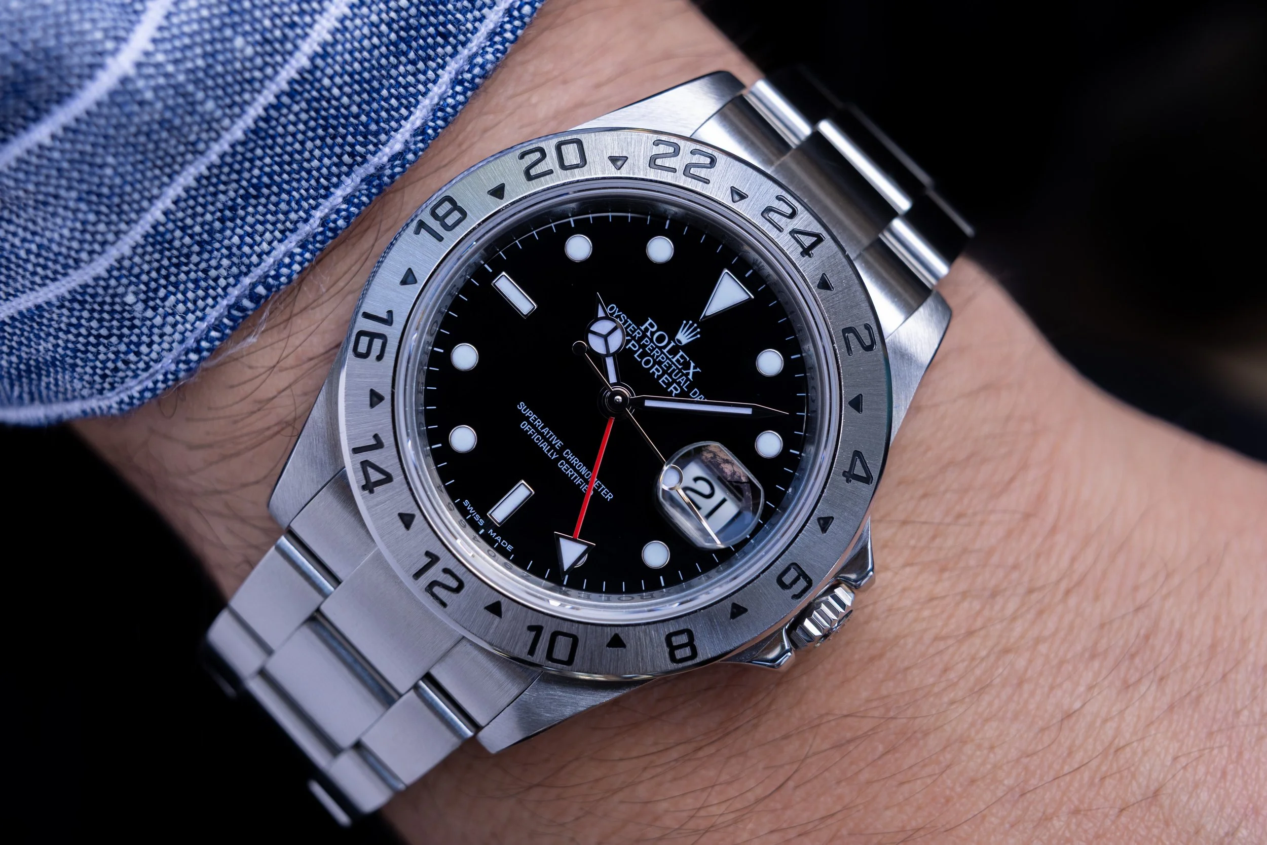 2007 Rolex Explorer II Ref. 16570 | 3186 Movement | RSC Service Card | Box and Papers