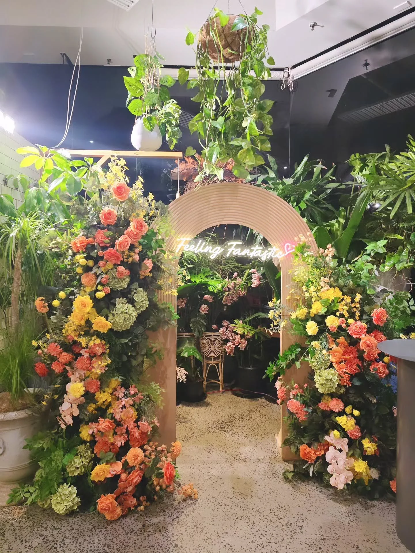 In the heart of Botanicah South Yarra, where greenery fills every corner, we were honoured to style C &amp; A&rsquo;s wedding arch.

Bright orange and yellow roses, dahlias, hydrangeas, orchids and ranunculus brought the happiest pop of colour to the