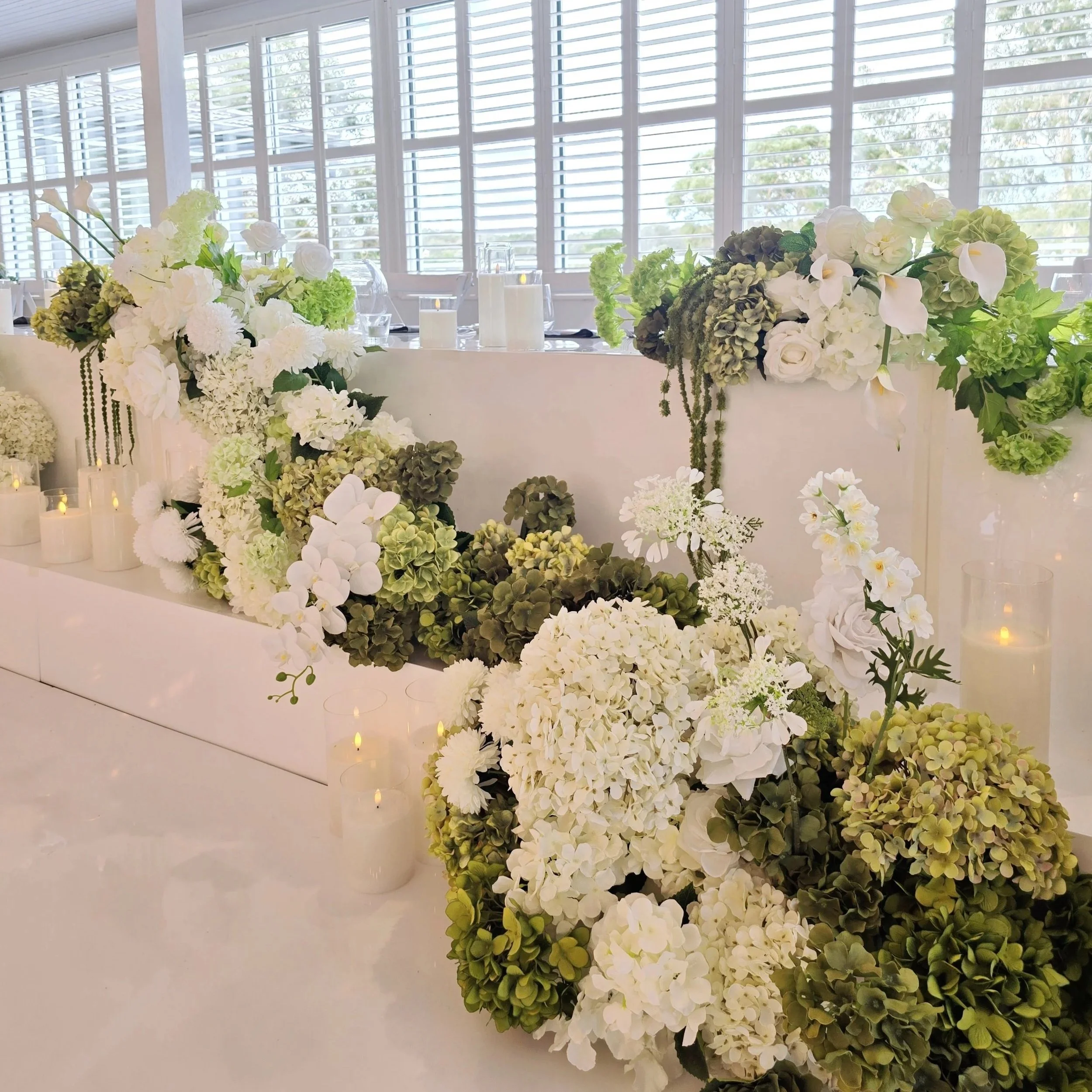 White, Cream, Sage and Greens