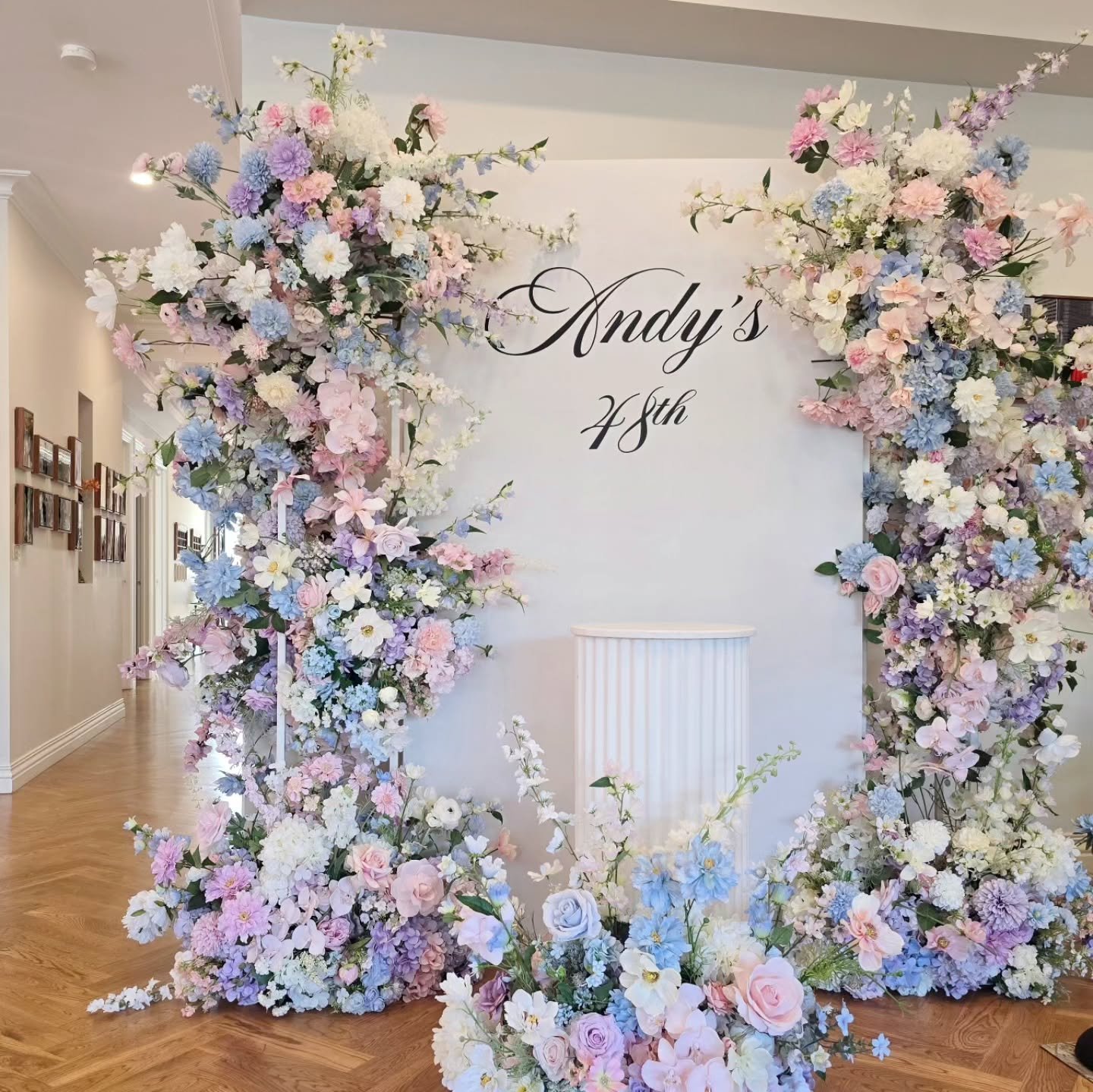 Andy's 48th celebrating in pastel garden theme