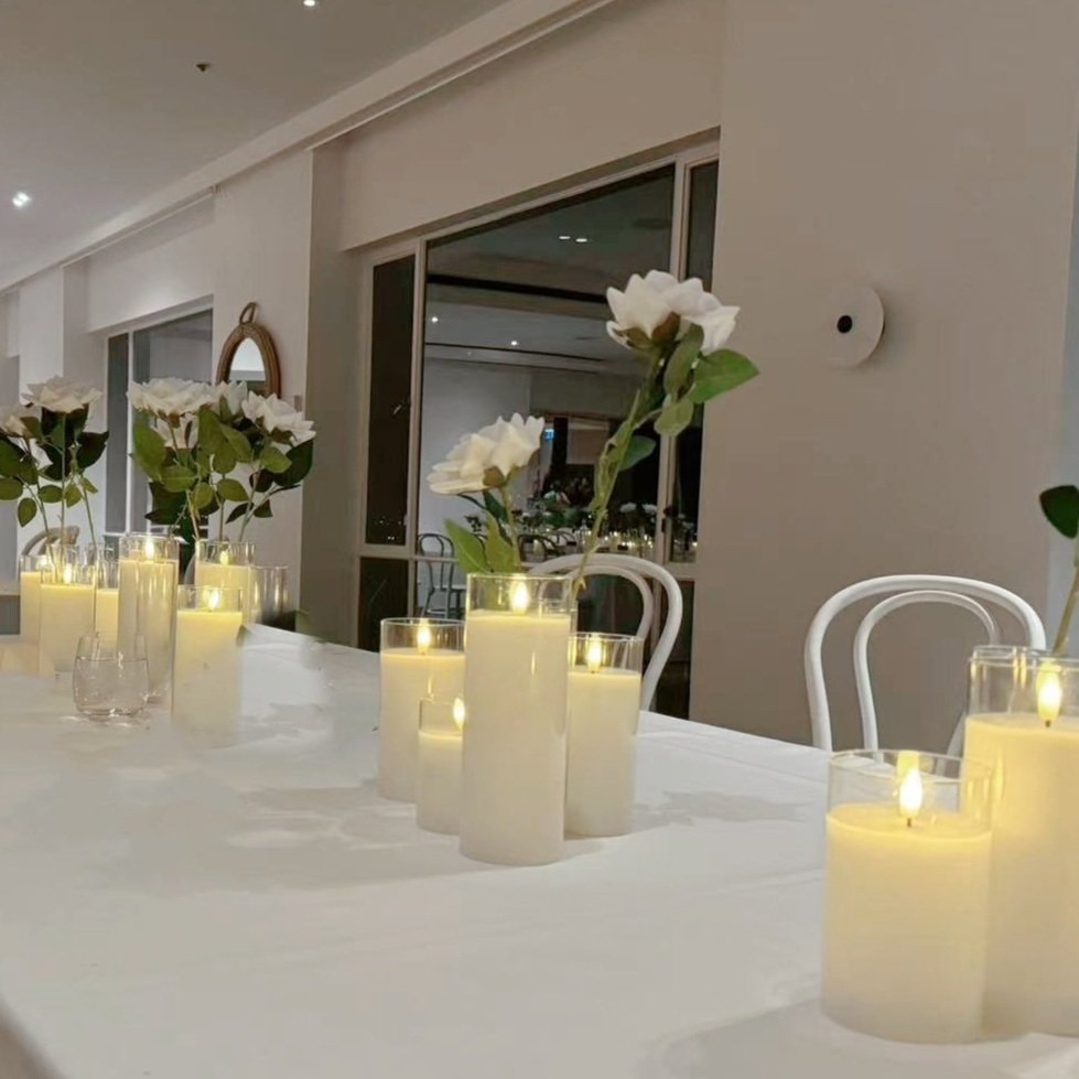 Small LED pillar candle (per item)