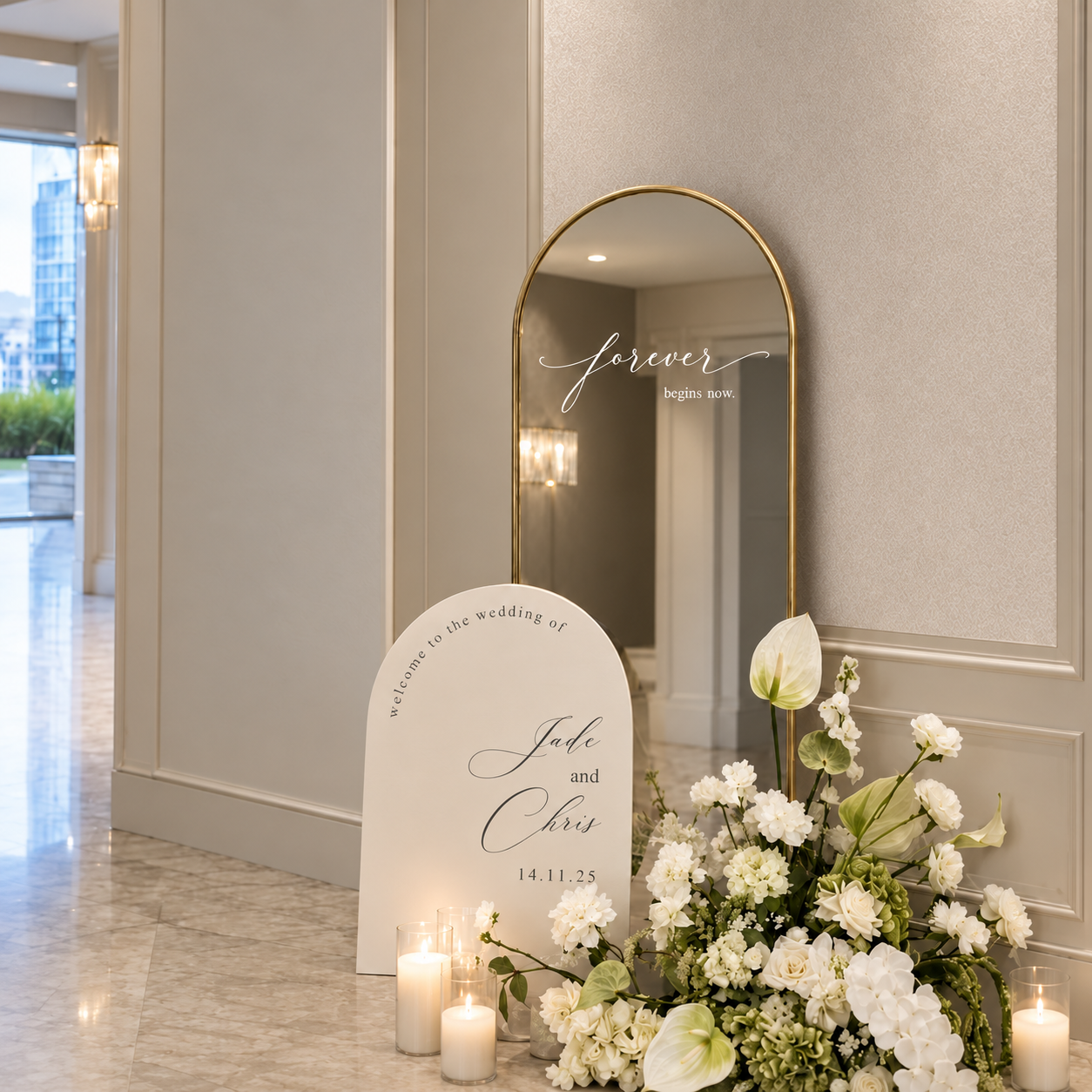 Gold mirror wedding welcome display (2).png