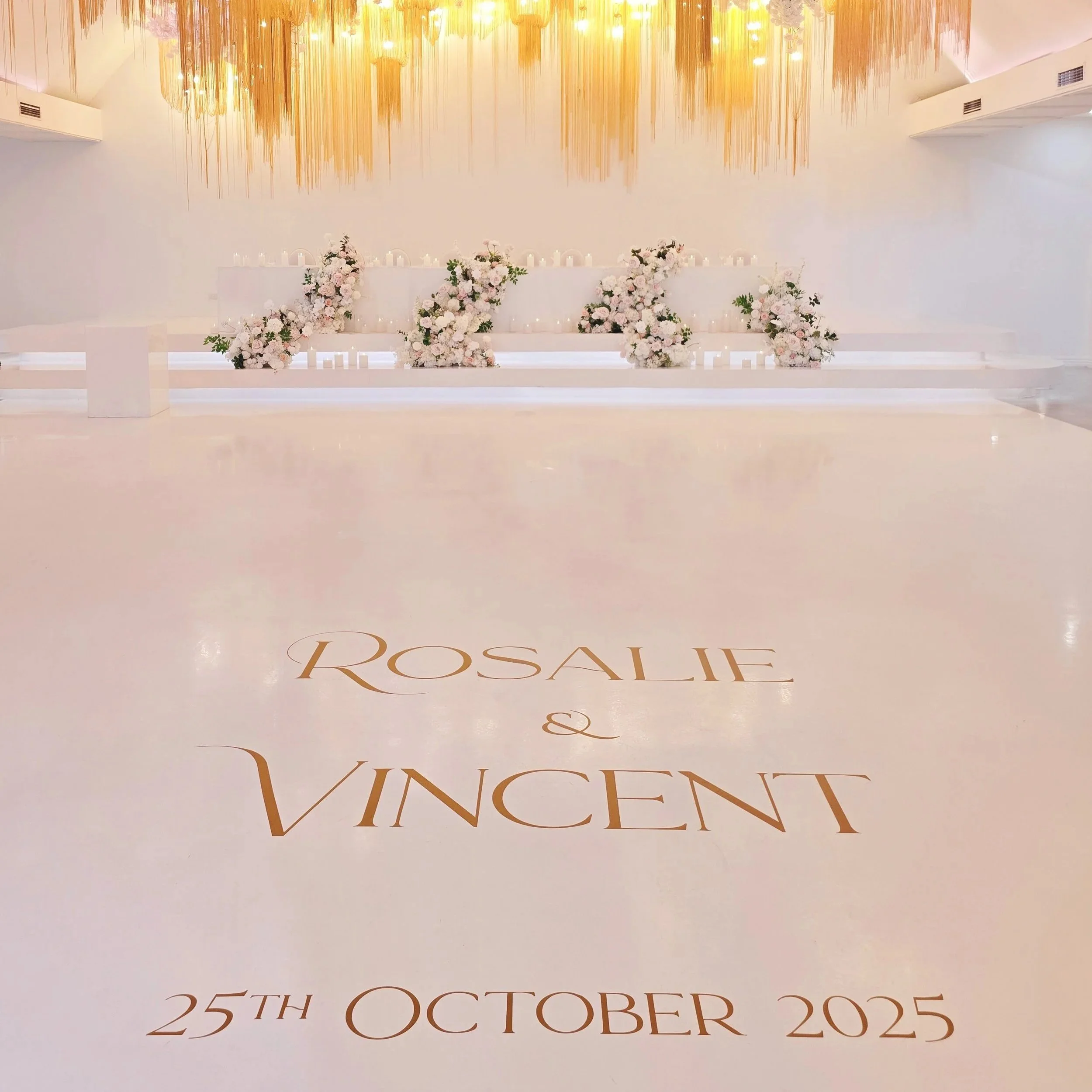 Dance Floor Monogram Decal