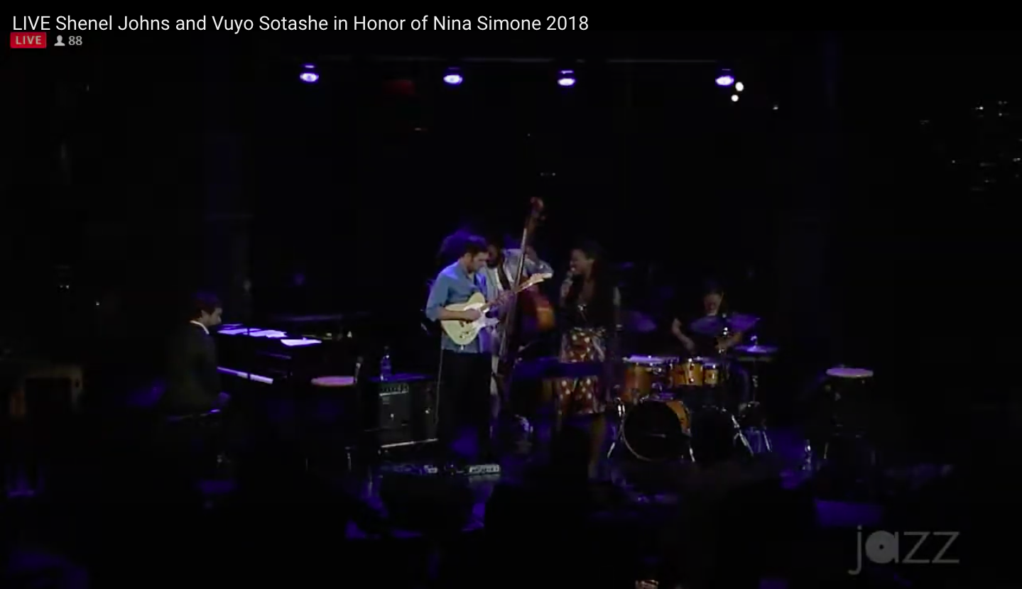  Shenel Johns in Nina Simone inspired dress