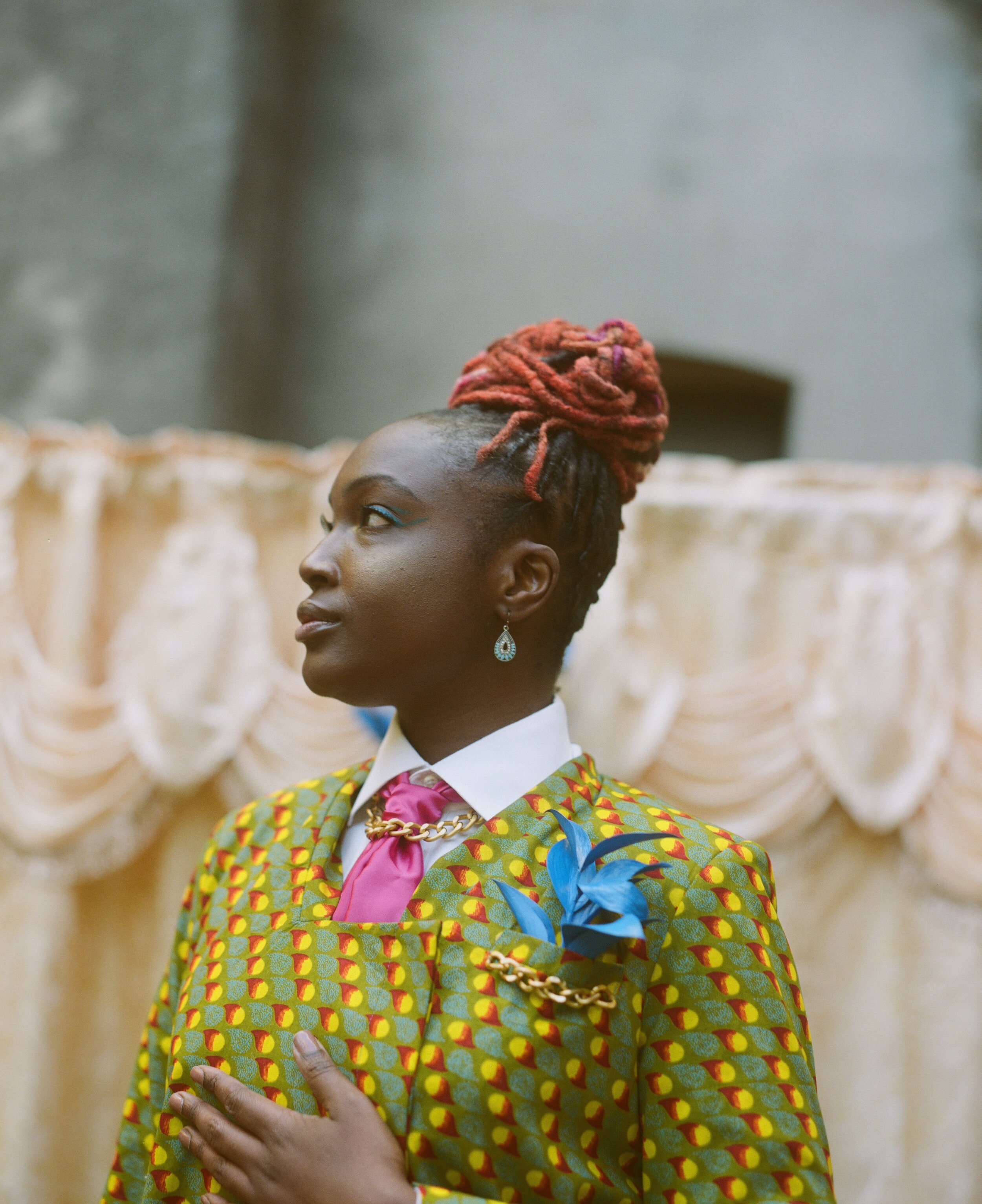 Wardrobe styled &amp; Suit designed by Angela M. Fludd, Hair Jada Israel, Photo: Ellis Dawson