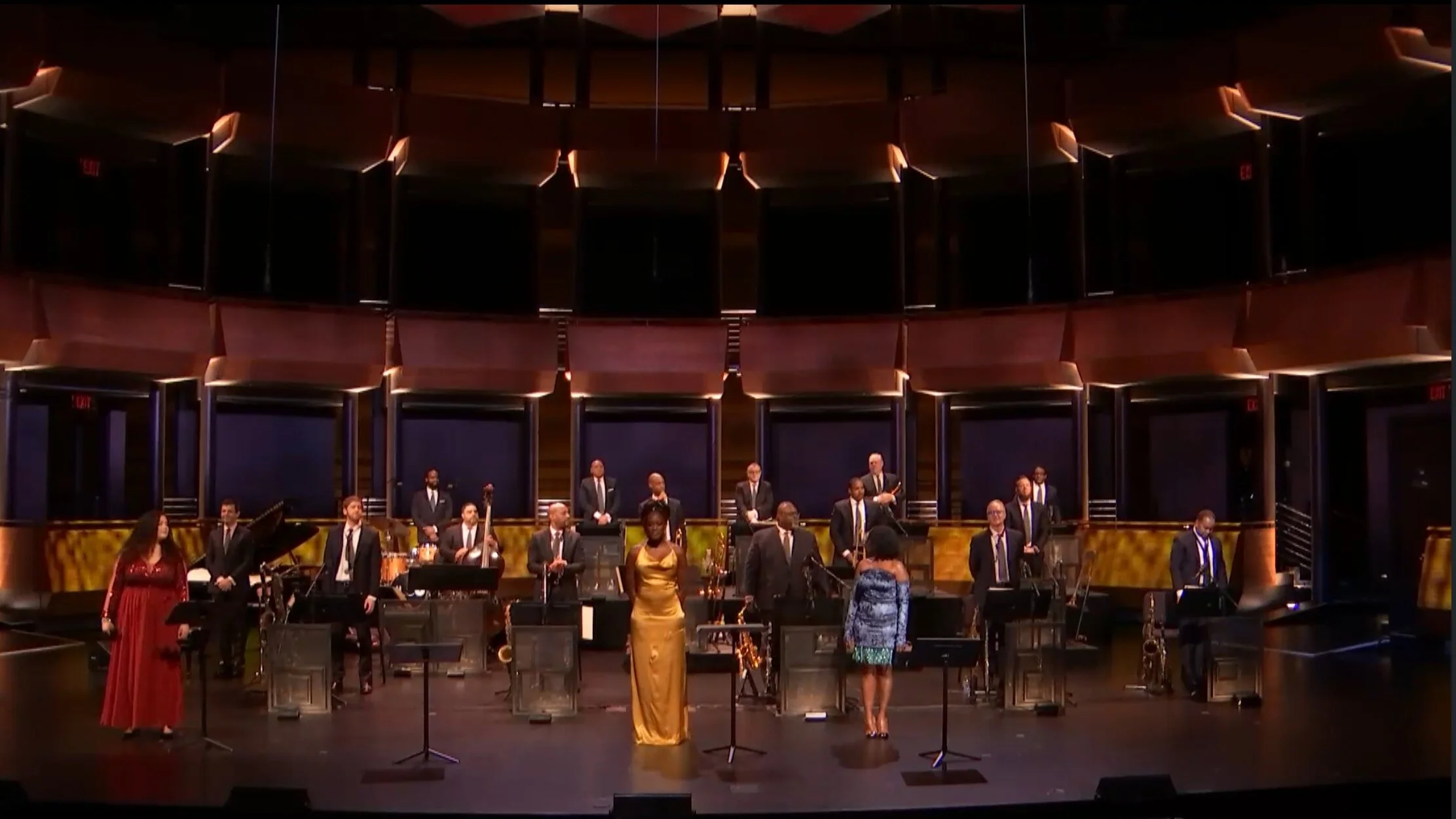 Voices of Freedom Shenel Johns (center)