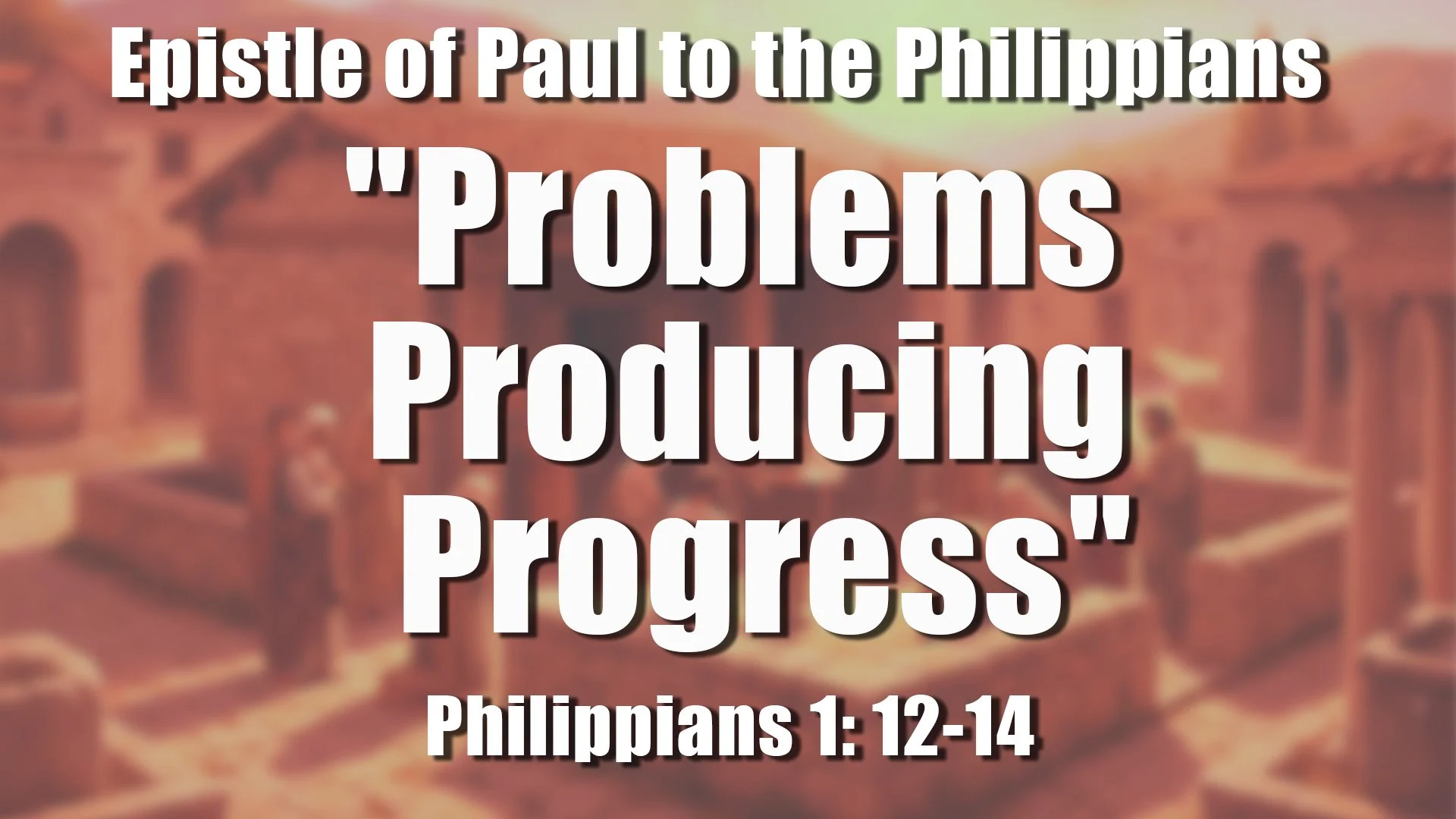"Problems Producing Progress"&nbsp;