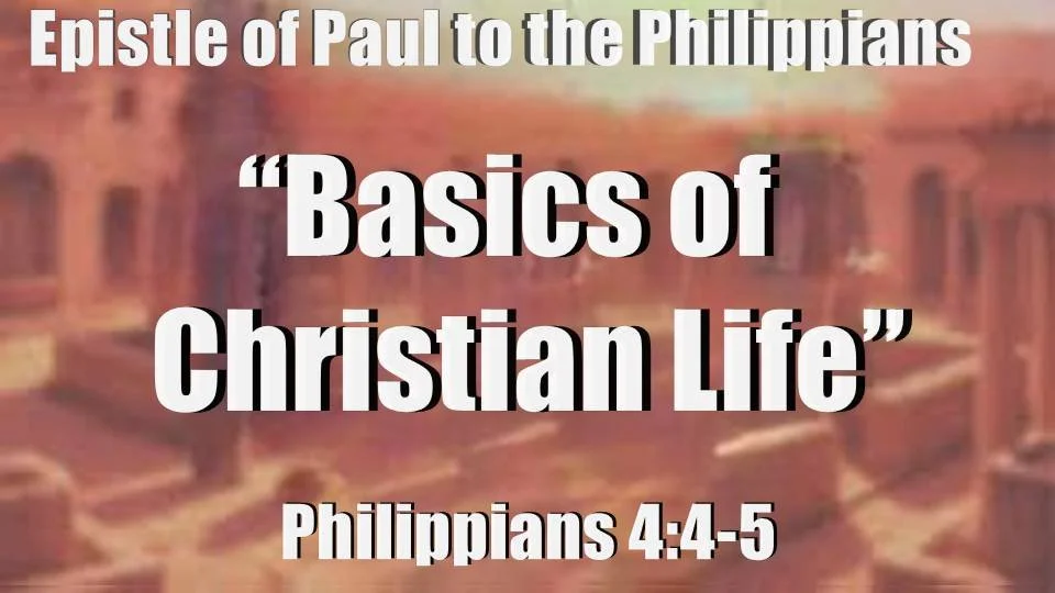 Basics of the Christian Life
