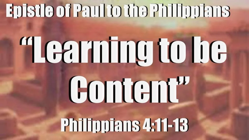 “Learning to be Content