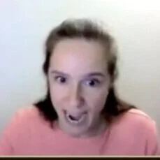 Becca in TOUCH THE MOON - click image for recording of Zoom show