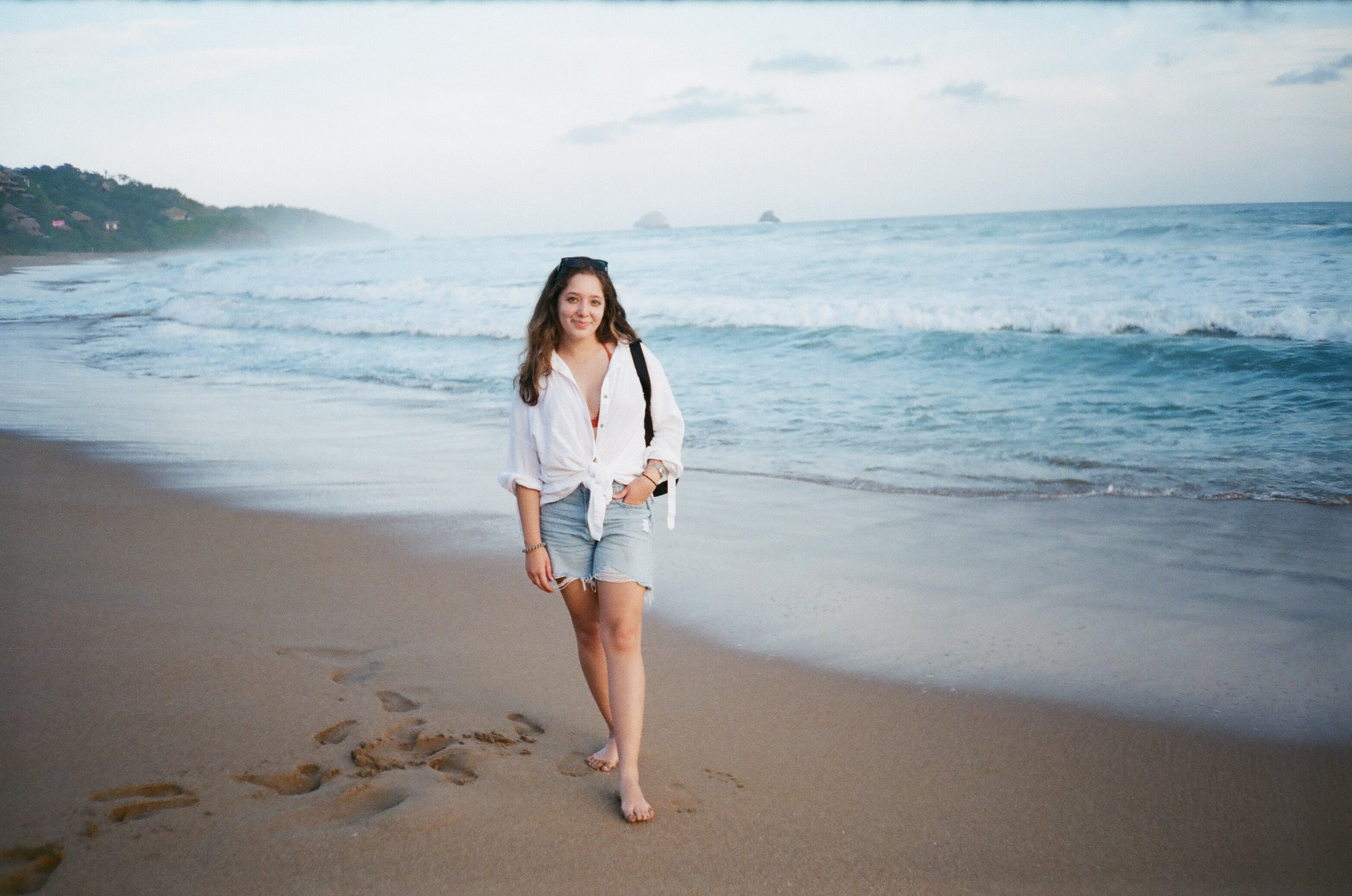 Carla in San Agustinillo, Oaxaca. 2022. 35mm.