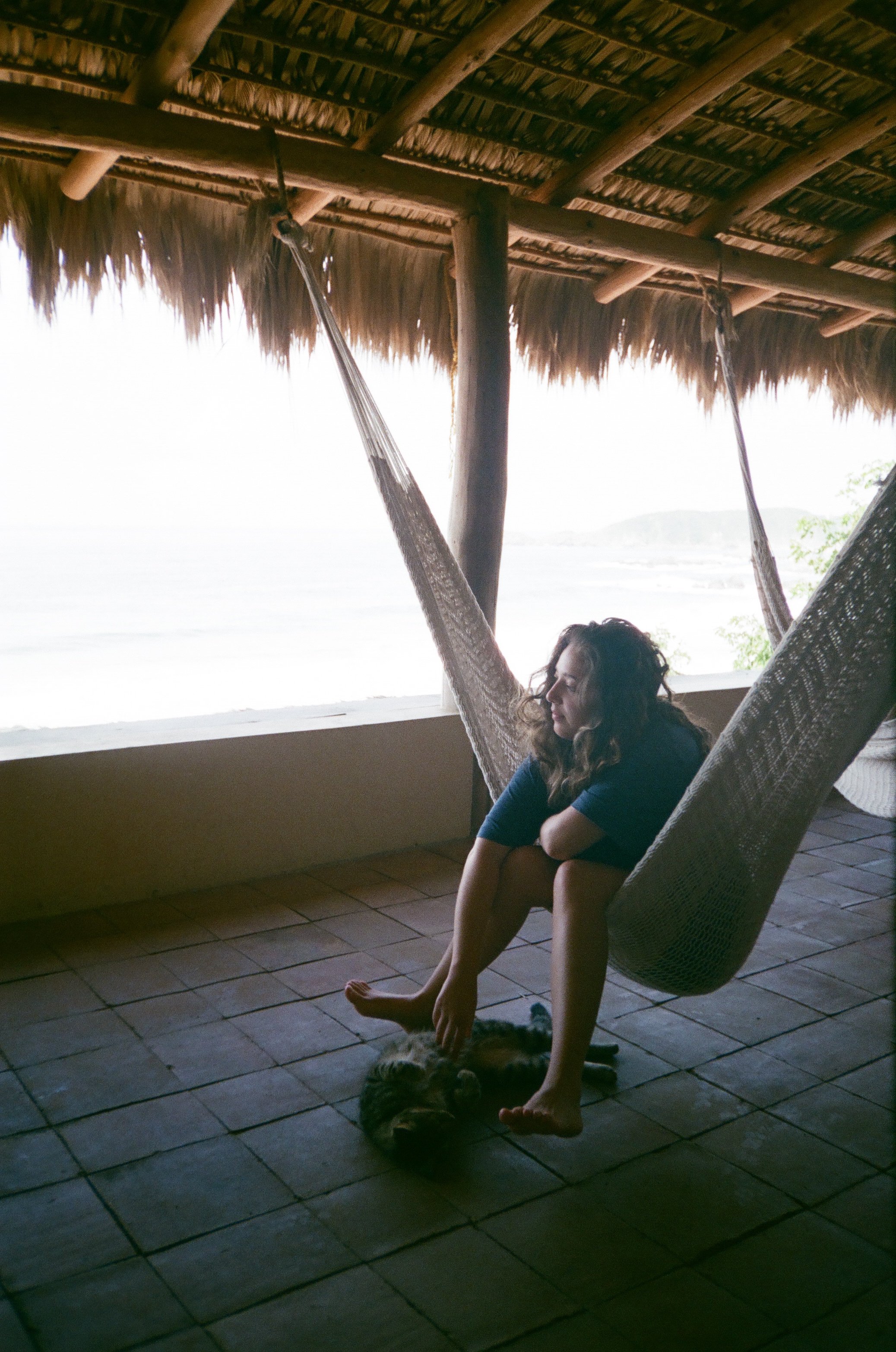 Carla in San Agustinillo, Oaxaca. 2022. 35mm.