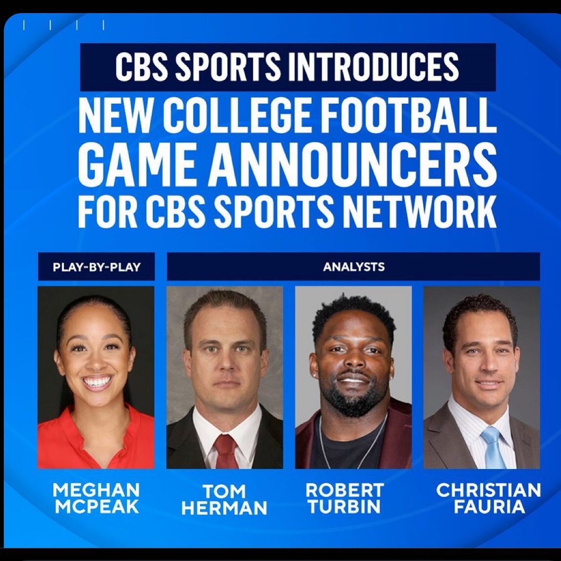 &ldquo;Yup, that&rsquo;s me. You&rsquo;re probably wondering how I got here&rdquo; - excited to be joining CBS Sports coverage for this upcoming college football season!
&mdash;&mdash;&mdash;
#CBF #Football #CBS #CBSSports #sportsbroadcasting #womeni