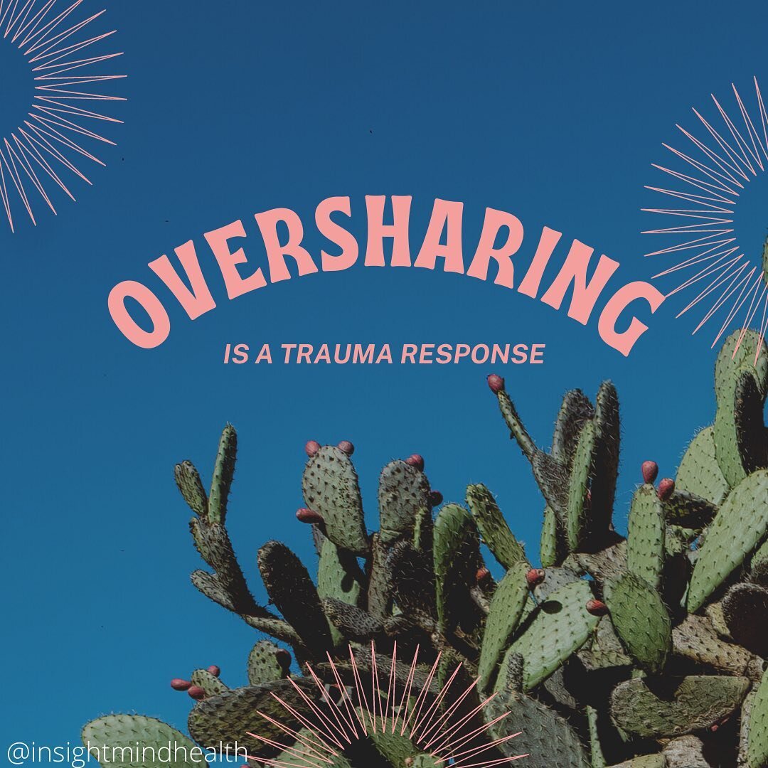 We often think of those with underlying trauma as more reserved &amp; guarded, but often the opposite is true depending on the type of trauma, how we were socialized growing up, and how we got our needs met (and not met) by our caretakers. Trauma res