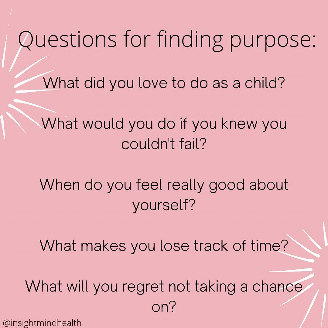 Sometimes you might find yourself asking those existential questions- why am I here? 
where is there meaning?
what am I doing with my life?

Unfortunately life doesn&rsquo;t usually knock us over the head with some profound purpose. It&rsquo;s up to 