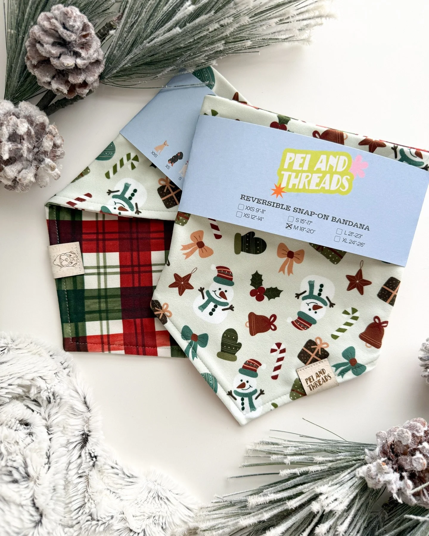 Meet Frosty Lane, the perfect mix of classic Christmas charm and winter fun.
✨ Launching as part of the Holipei Collection on 11/12 at 6PM EST!

#peiandthreads #dogbandana #holidaydogbandana #christmasdogstyle #holipeicollection