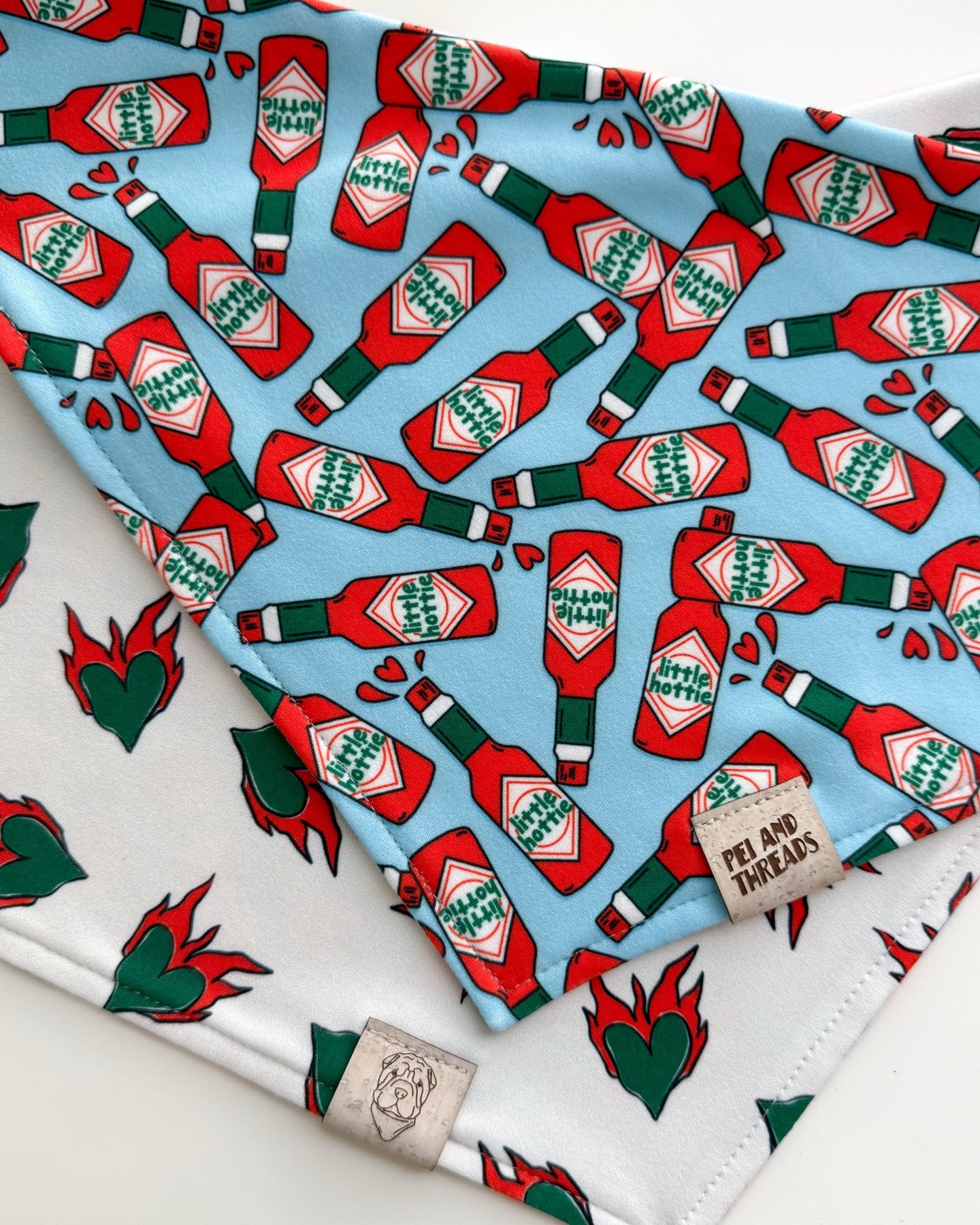 Because Valentine&rsquo;s Day doesn&rsquo;t have to be all sweet, a little spice never hurts 🌶️🔥🩵
Little Hottie is such a fun design and I know Kuiper would have rocked this one 🥹

Made with so much love in our buttery soft fabric.
This reversibl