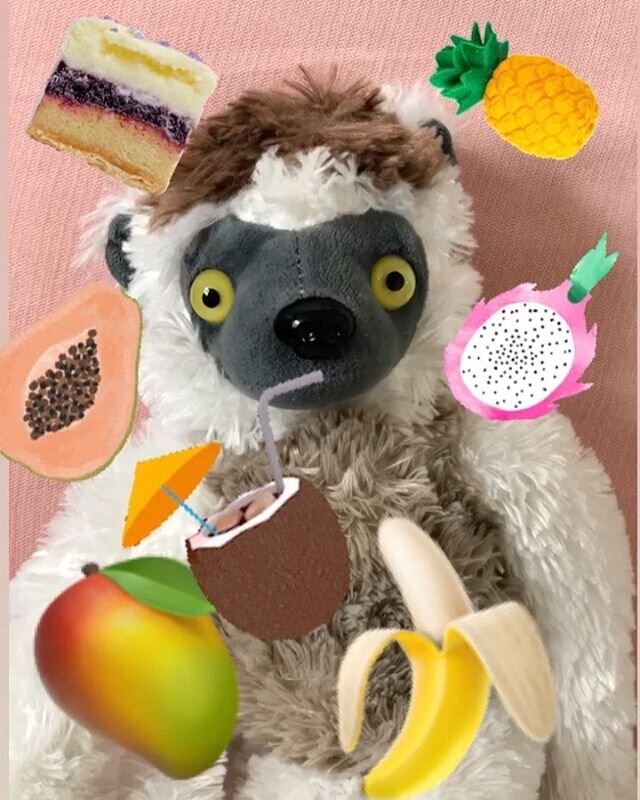 ⭐️Today I&rsquo;m going to introduce you to Lemurchik⭐️
&bull;He is a lemur.
&bull;Lemurchik loves everything tropical. Fruits, drinks, desserts. He has a soft spot for white chocolate.
&bull;All the set design you see in our movies is done by him. A