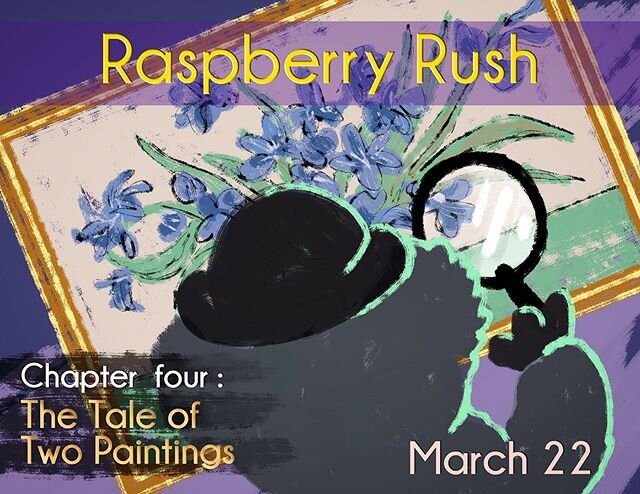 Hercule Koal&oacute; is on the run! What secrets are hidden inside the San Francisco&rsquo;s art scene. Watch the story unfold This Sunday, March 22. &ldquo;Raspberry Rush&rdquo; Chapter 4: The Tale of Two Paintings&rdquo;.
.
.
.
#malishkoala #plushi