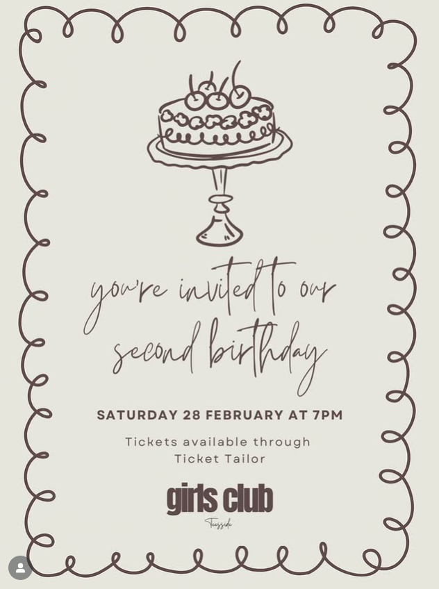 Girl’s Club Teesside 2nd Birthday Bash