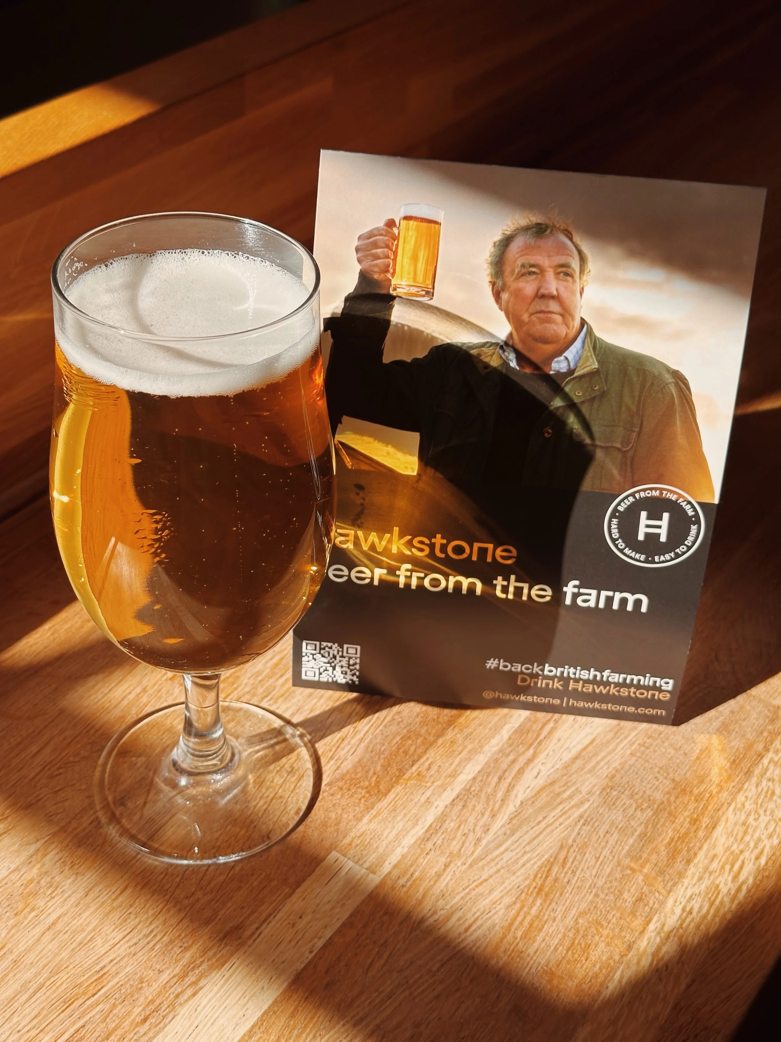 A new addition to the bar&hellip;

Hawkstone is now pouring at The Truffled Hog, it&rsquo;s crisp, refreshing, served ice cold + honestly goes down a little too well 😅

So if you haven&rsquo;t tried it yet, now&rsquo;s your chance 🍺