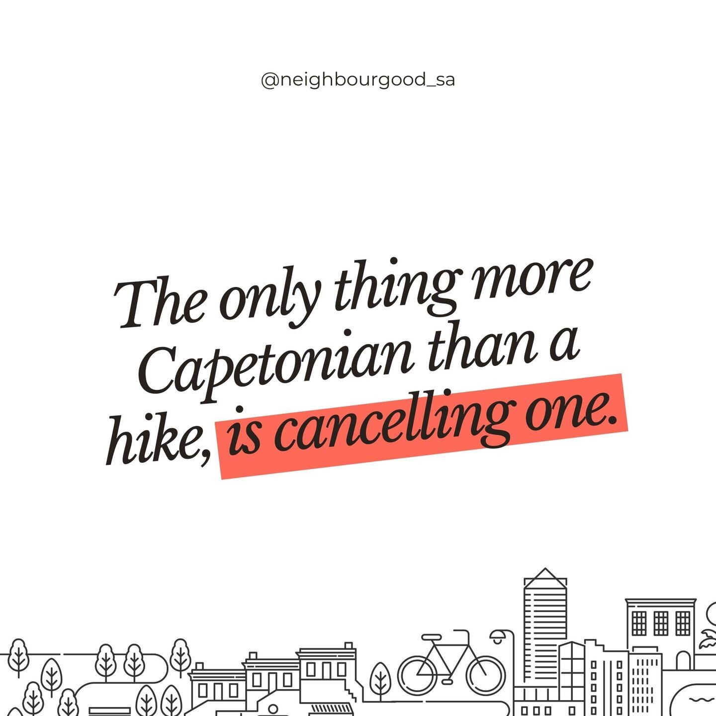 What&rsquo;s the problem, though? Lion&rsquo;s Head isn&rsquo;t going anywhere 👀
.
.
.
.
#neighbourgood #neighbourgoodsa #neighbourgoodguide #capetownliving #capetownlife #capetownbest #capetownvibes #capetownlove #capetownproperty #capetownetc #cap