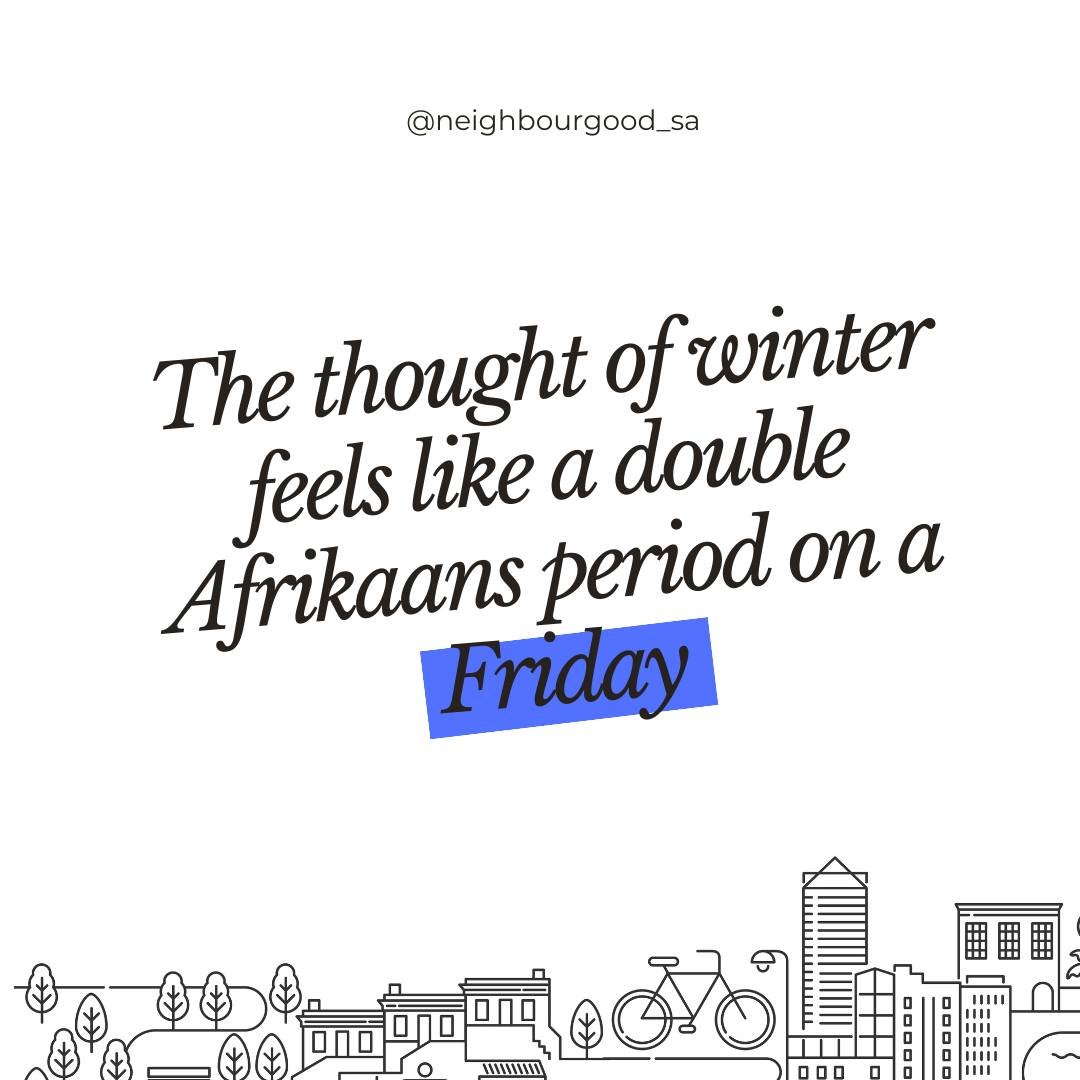 That&rsquo;s only because your Afrikaans class didn&rsquo;t have gorgeous accommodation for local staycations, tho 🤭
.
.
.
#neighbourgood #neighbourgoodsa #neighbourgoodguide #loveneighbourgood #capetownliving #capetownlife #capetownbest #capetownvi