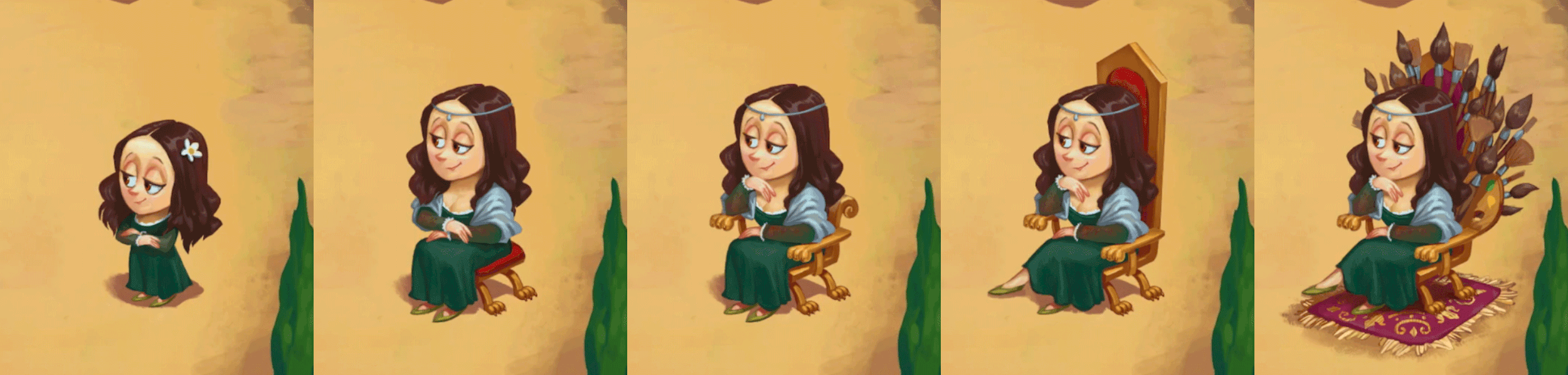 Item upgrades bring changes to the silhouette, making the differences noticeable