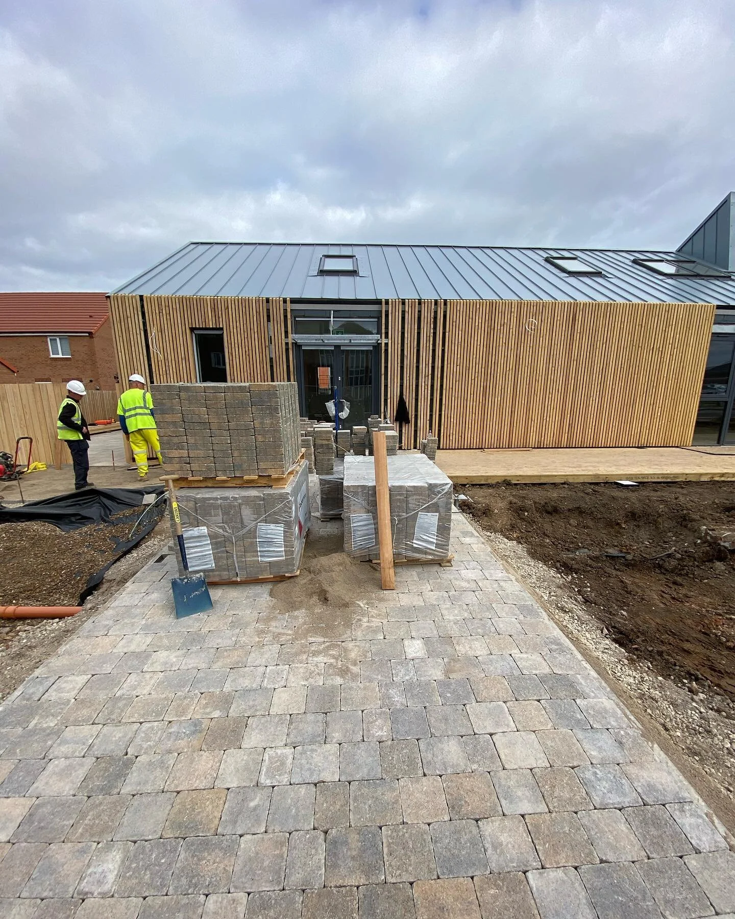 External works are progressing with paving and fencing #sthildas #kirkleathamparish #redcar #newchurch #dioceseofyork #churchofengland