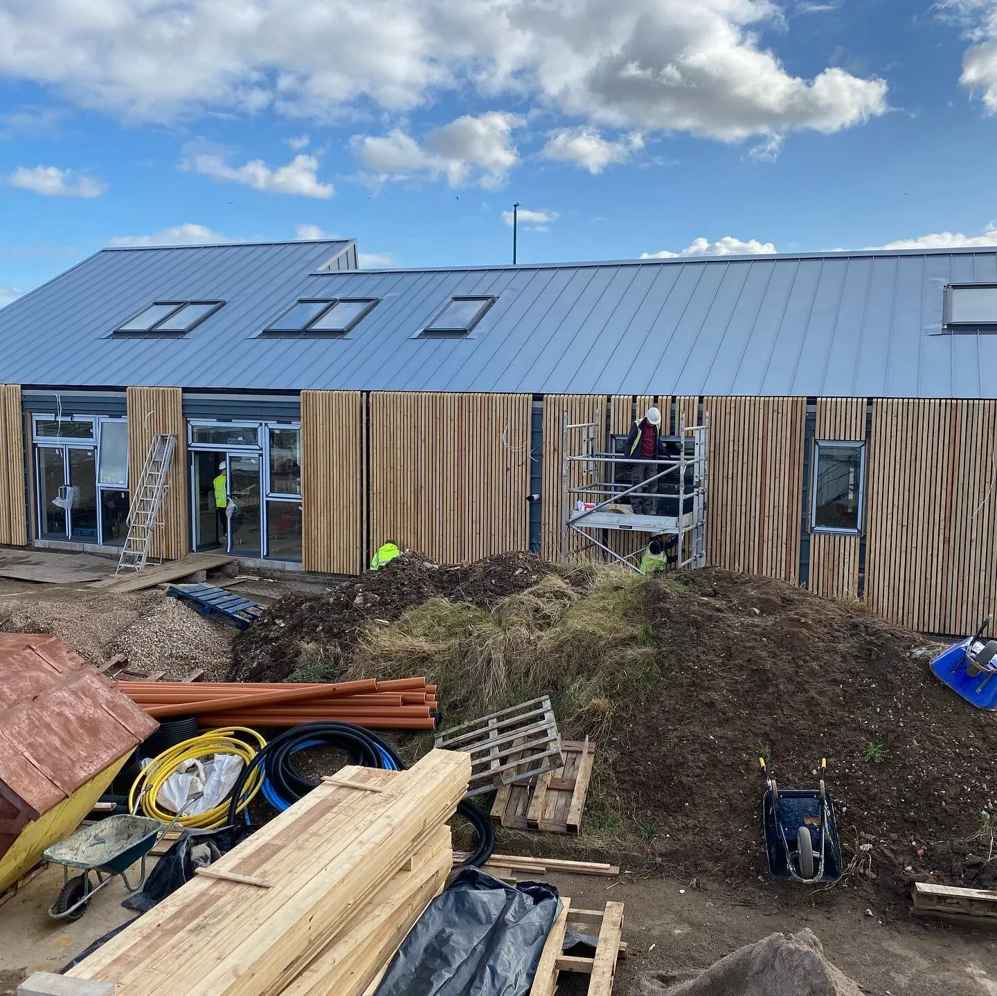 Progress on the external finishes in recent weeks #sthildas #kirkleathamparish #redcar #newchurch #dioceseofyork #churchofengland