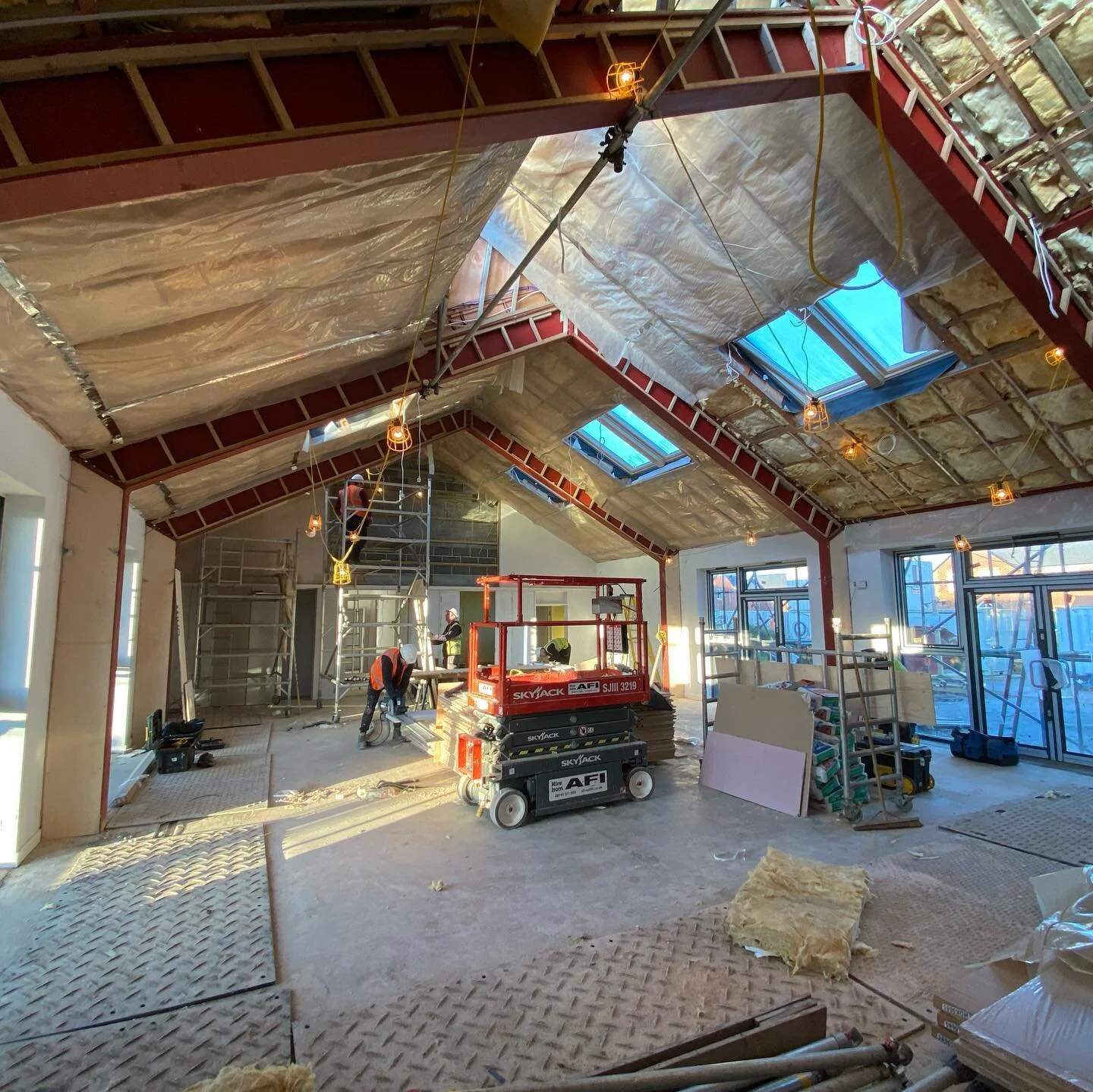 Walls have begun to be painted, final ceiling finishes are being attached and the kitchen has arrived, ready to be installed #sthildas #kirkleathamparish #redcar #newchurch #dioceseofyork #churchofengland