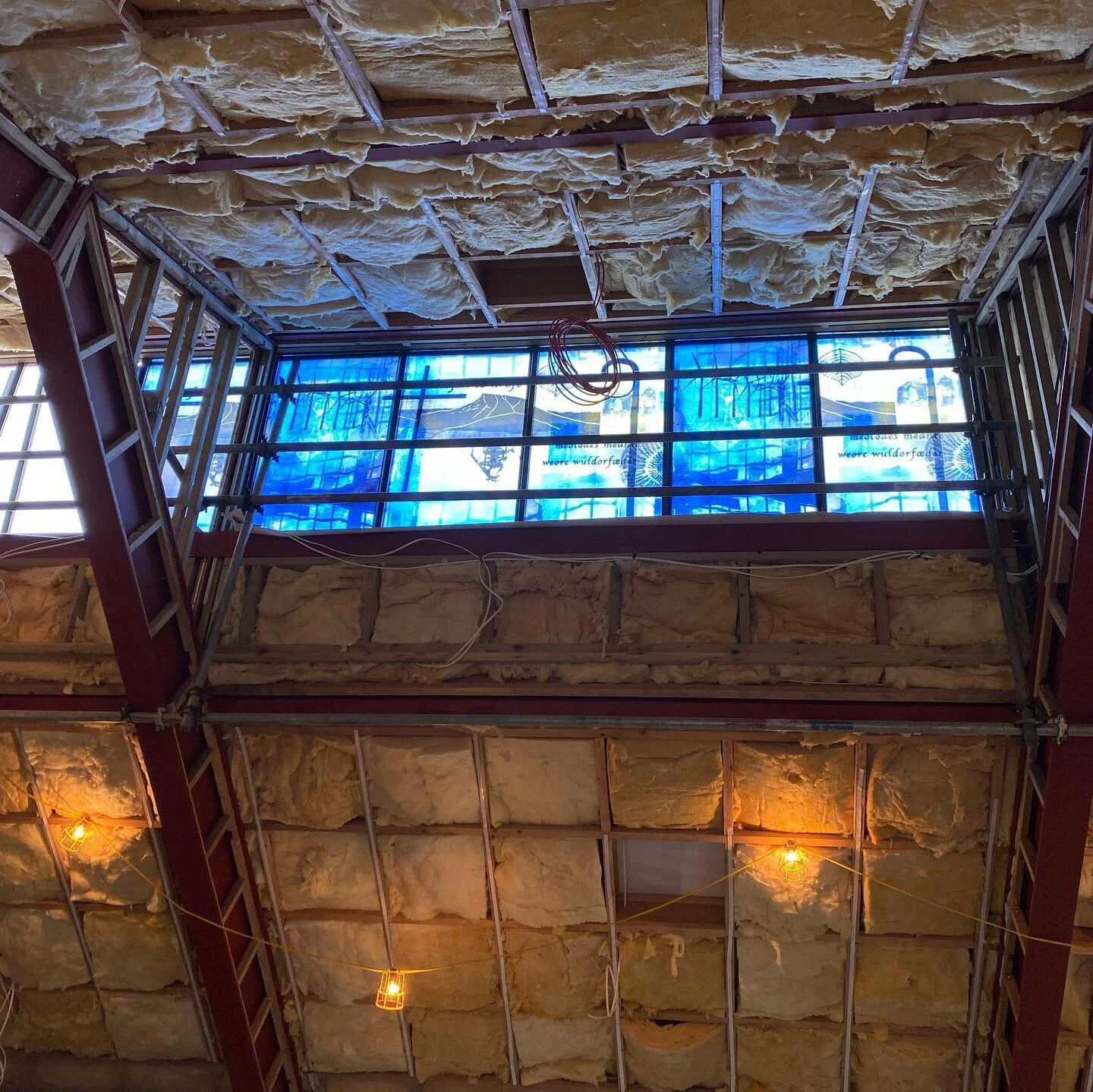Stained glass and roof is being installed this week #sthildas #kirkleathamparish #redcar #newchurch #dioceseofyork #churchofengland