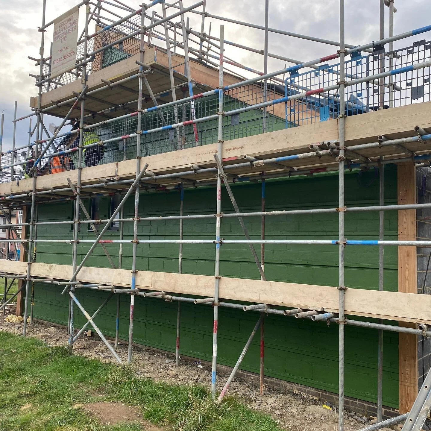 The east external wall has been painted and is ready for the final timber cladding to be applied #sthildas #kirkleathamparish #redcar #newchurch #dioceseofyork #churchofengland
