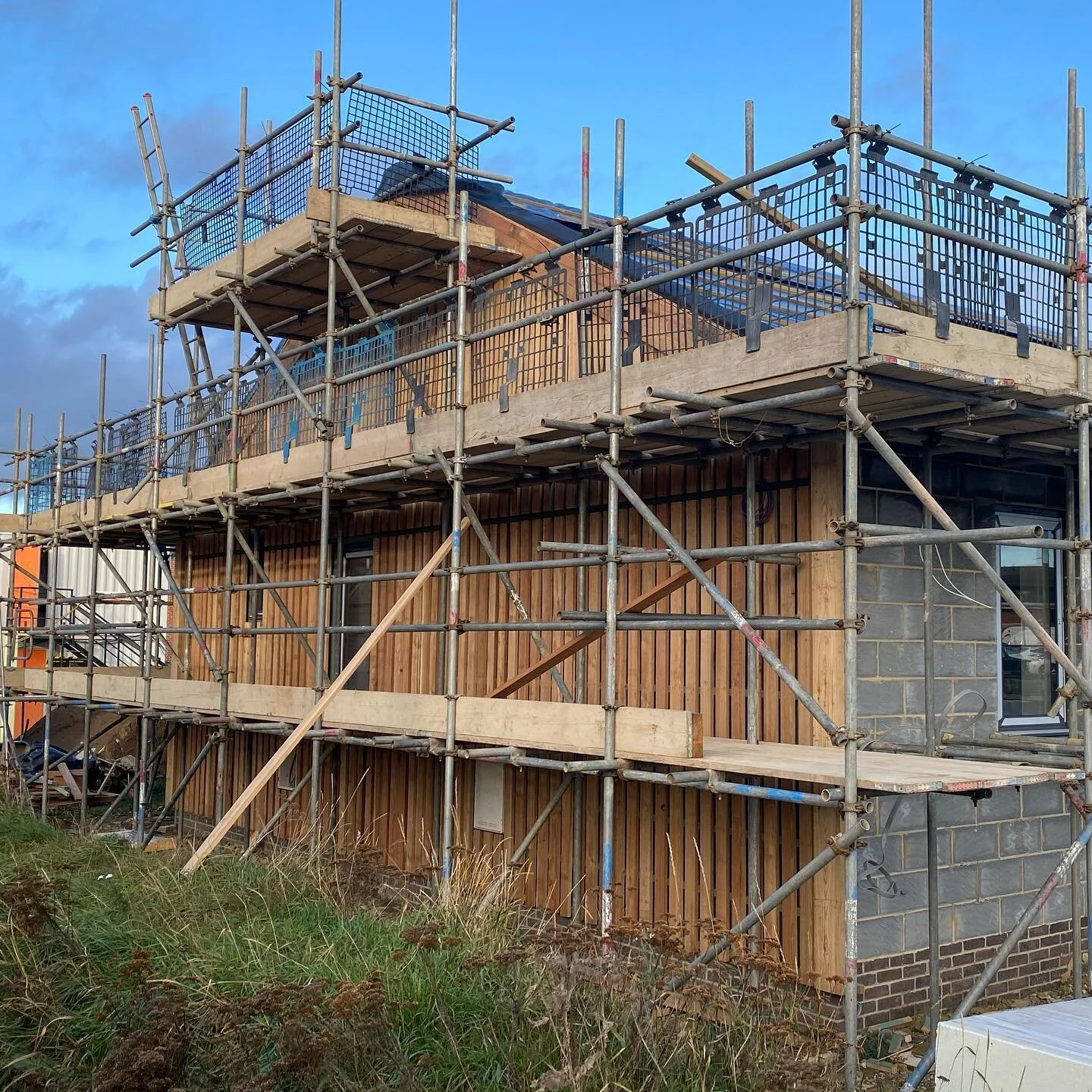 Completed west external wall, the east wall will also look the same #sthildas #kirkleathamparish #redcar #newchurch #dioceseofyork #churchofengland