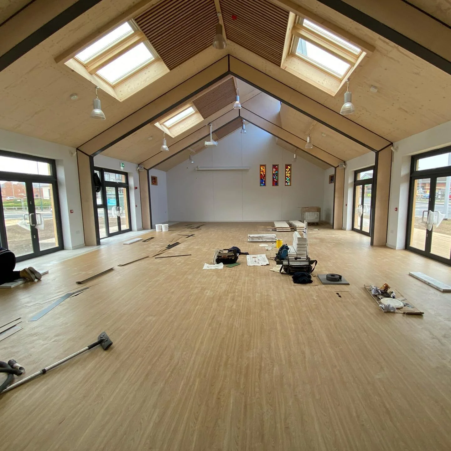 Flooring is being installed over the next few days. This is one of the final jobs, we are almost there! #sthildas #kirkleathamparish #redcar #newchurch #dioceseofyork #churchofengland