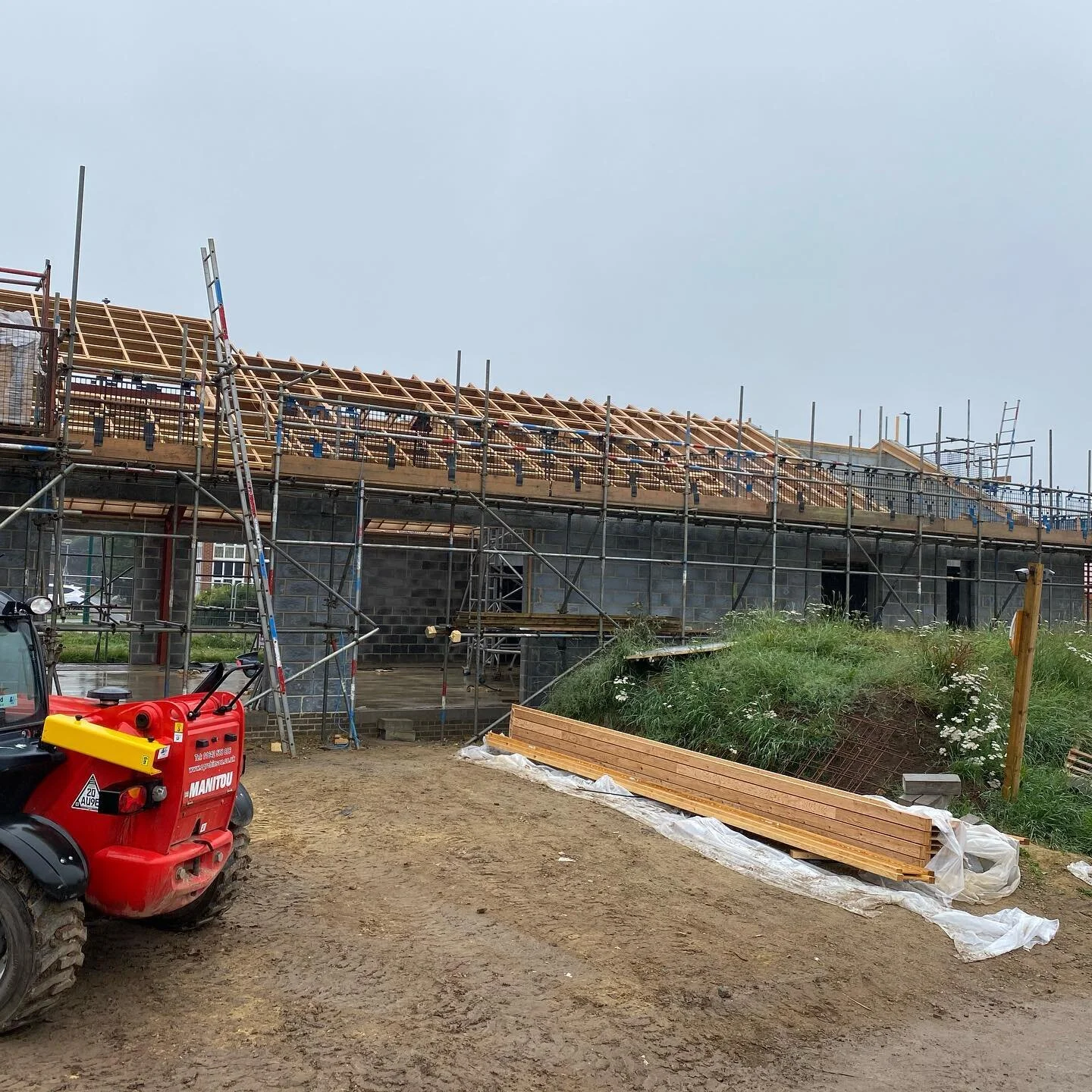 The roof structure is continuing to grow #sthildas #kirkleathamparish #redcar #newchurch #dioceseofyork #churchofengland