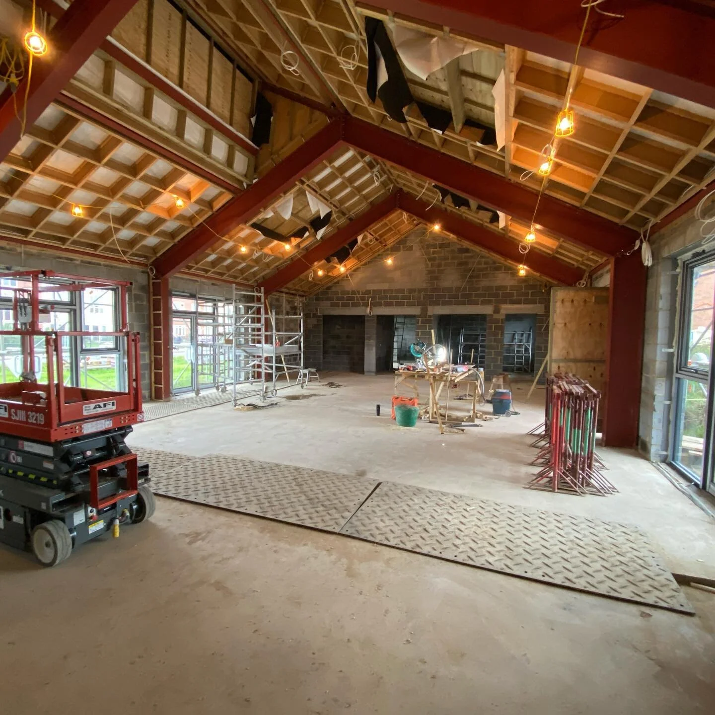 All the remaining internal walls have gone up, so you can now see all of the rooms #sthildas #kirkleathamparish #redcar #newchurch #dioceseofyork #churchofengland