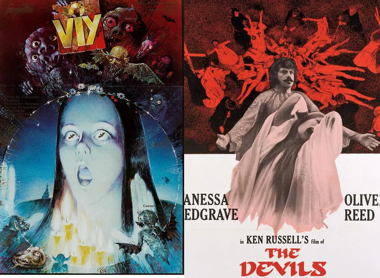 Los lunes ponemos pelis y la pasamos chillin .
Horror Religioso:  Viy (1967) | The Devils (1971)
7PM