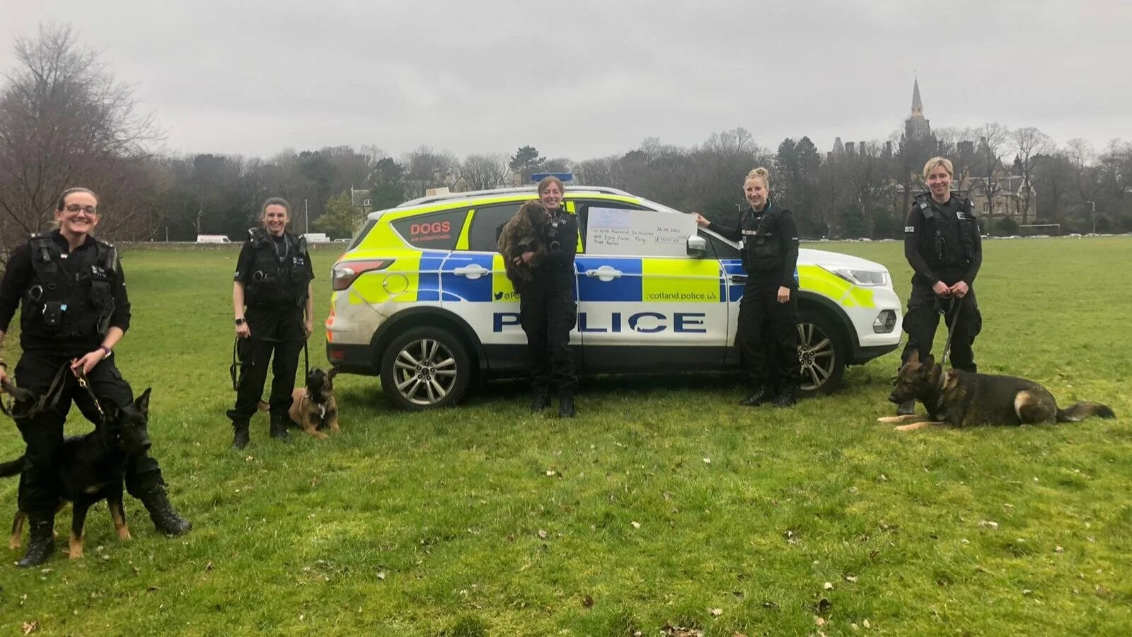 SCOTTISH POLICE DOG HANDLERS RAISE THOUSANDS FOR CHARITY THAT SUPPORTS