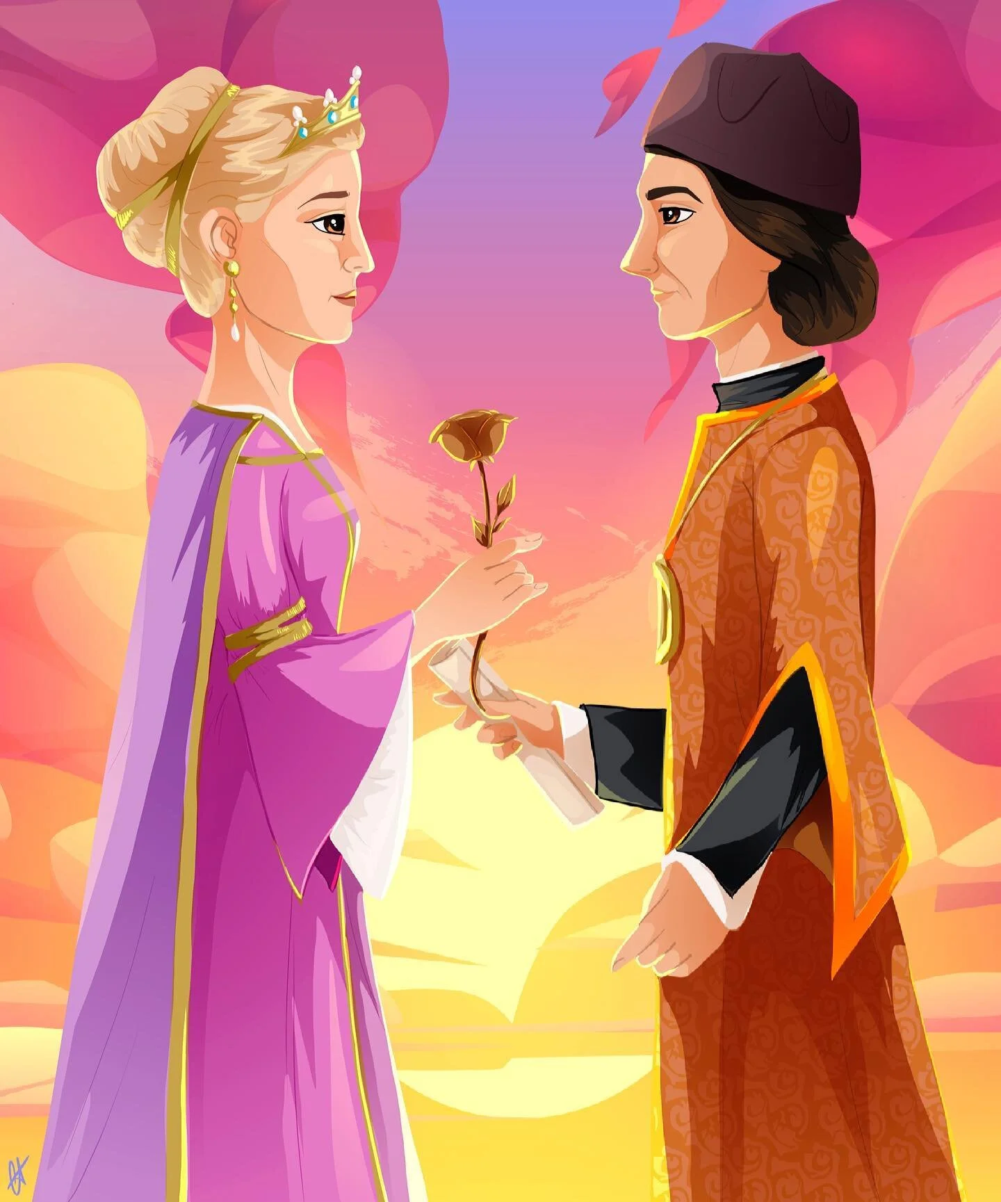 Gaudiu d&rsquo;un feli&ccedil; Sant Jordi 🌹&hearts;️ Us deixem la il&middot;lustraci&oacute; que anir&agrave; a la propera edici&oacute; de la @revistagegants 📕 
&bull;
#TallerAgl&agrave; #RevistaGegants #gegants #gegantssantjoandelesabadesses #stj