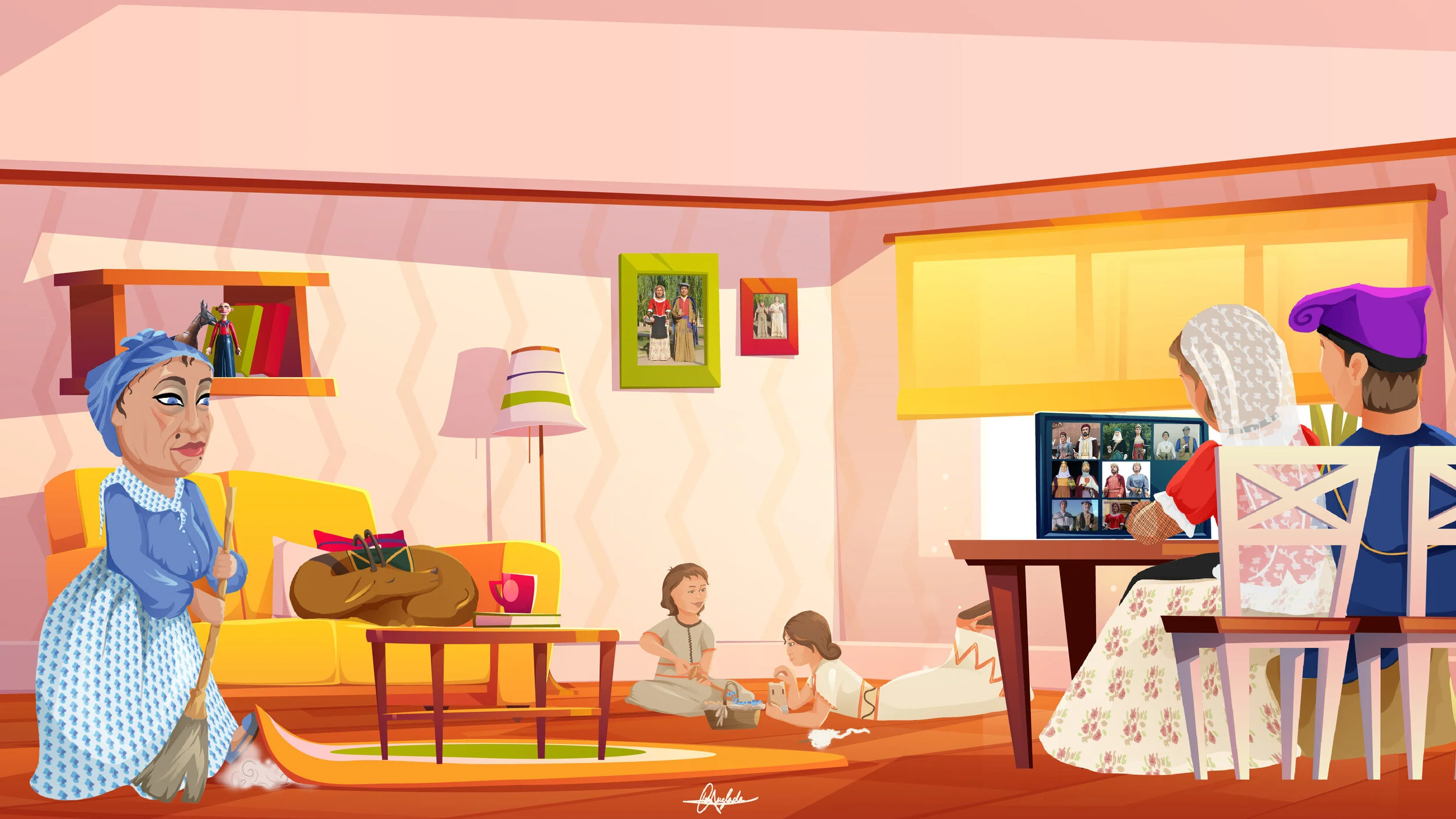 Gegants de La Patufa Llinars confinats