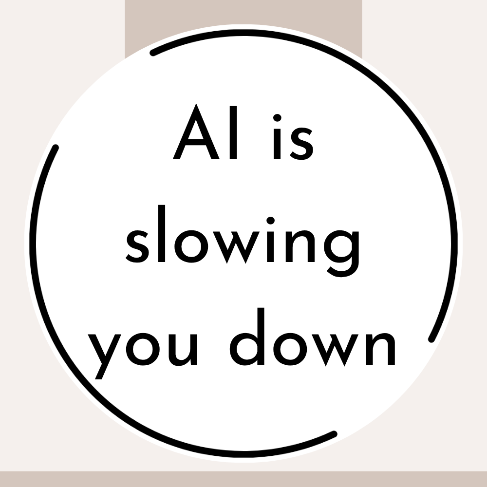 Why wedding professionals should use their own expertise instead of relying on AI to generate marketing content by top wedding business marketing expert, Julianne Smith of Garter Girl Creative
