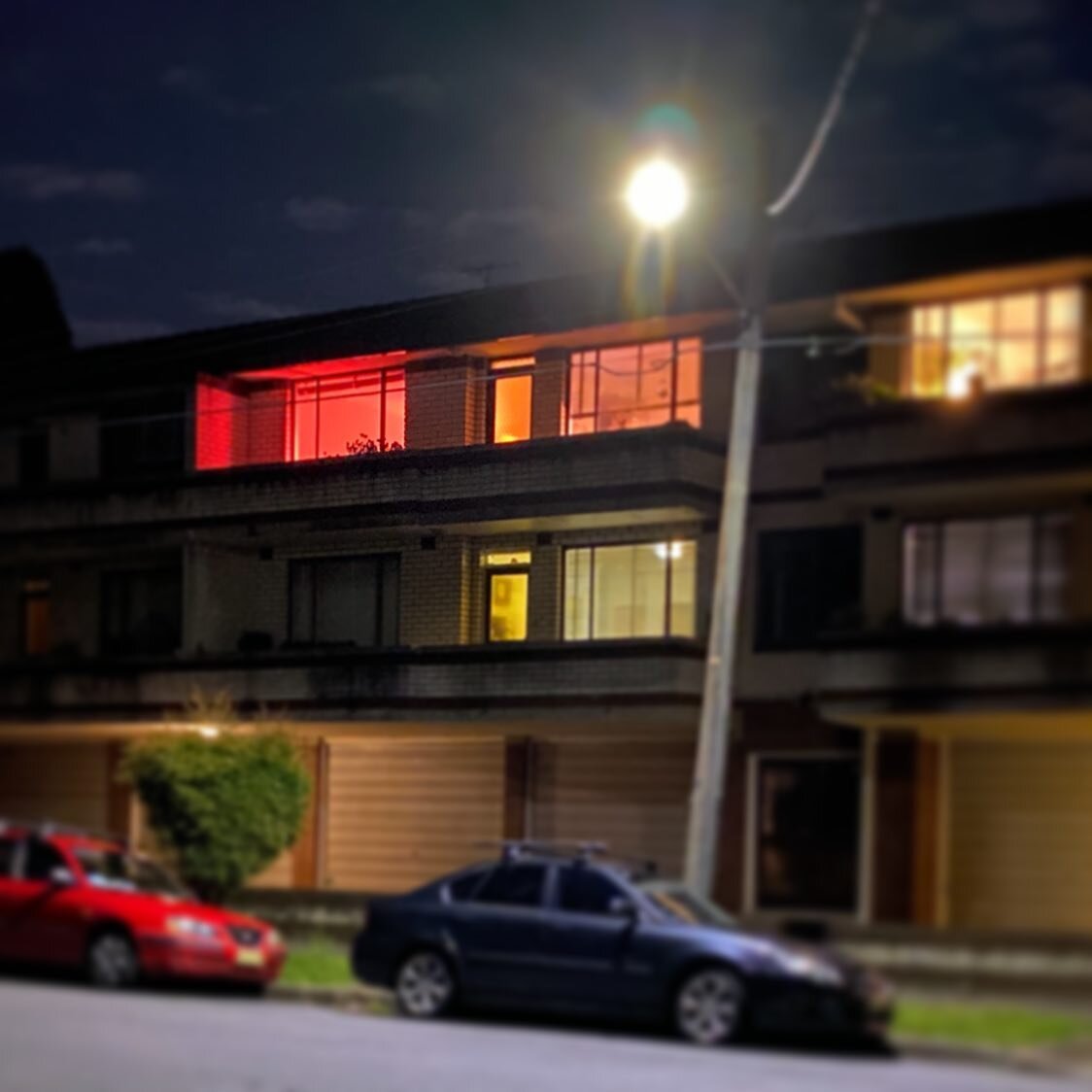 There&rsquo;s just something about this #marrickville building that struck me tonight. The street are eerily quiet #stayhome