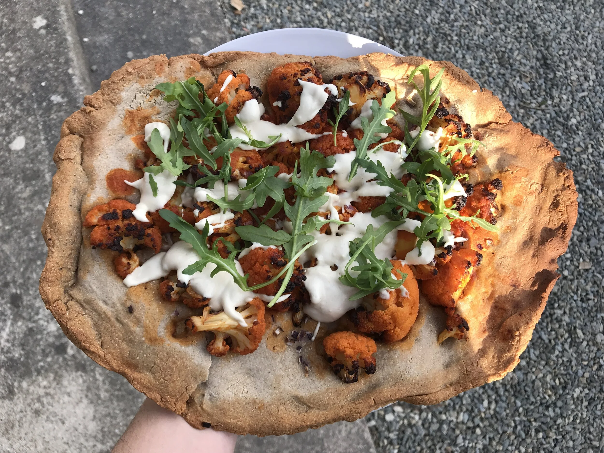 Buffalo Cauliflower Pizza