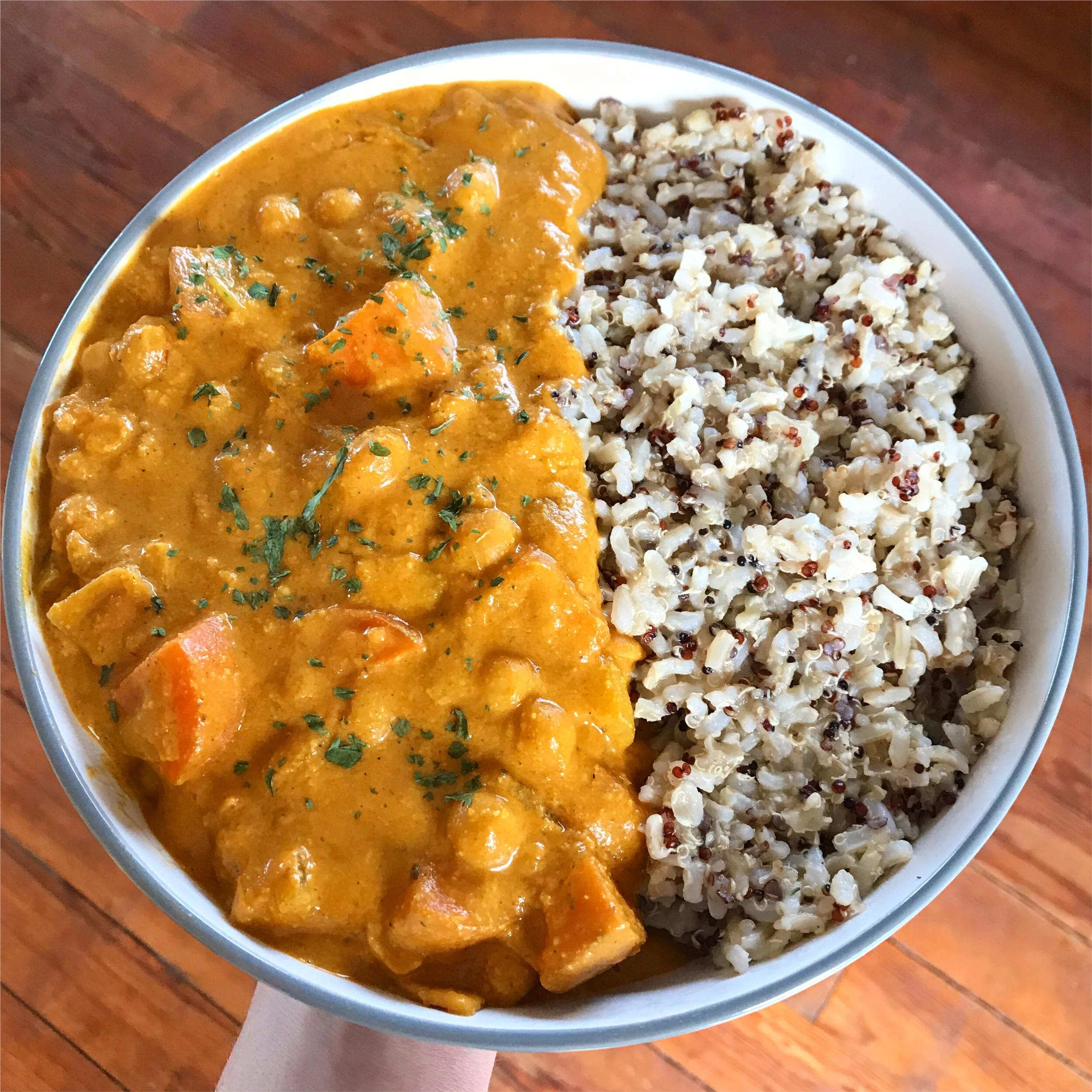 Creamy Chickpea and Sweet Potato Masala