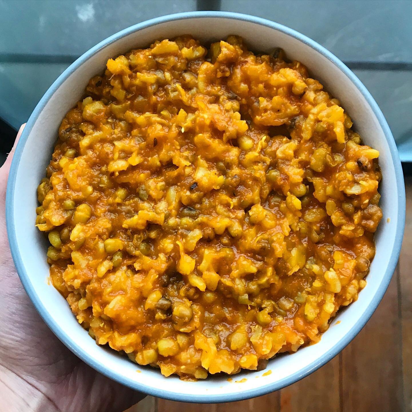 I made kitchari for the first time ever yesterday. When I did my yoga training in India, the chef would make this meal for anyone who felt sick. I was sick for a few days over there and this meal felt really soothing to eat.

According to Ayurveda (n