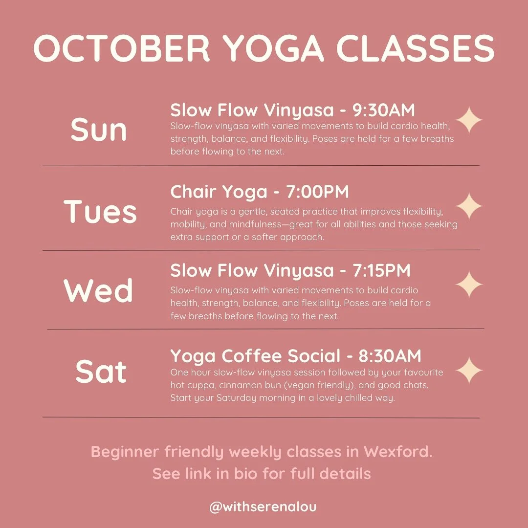 I&rsquo;m not really that good at promoting my classes but here&rsquo;s what&rsquo;s going on for the month of October anyways 😊 locations, details, booking links are in the link in
my bio. 

All beginner friendly classes. Just grab a mat and come a