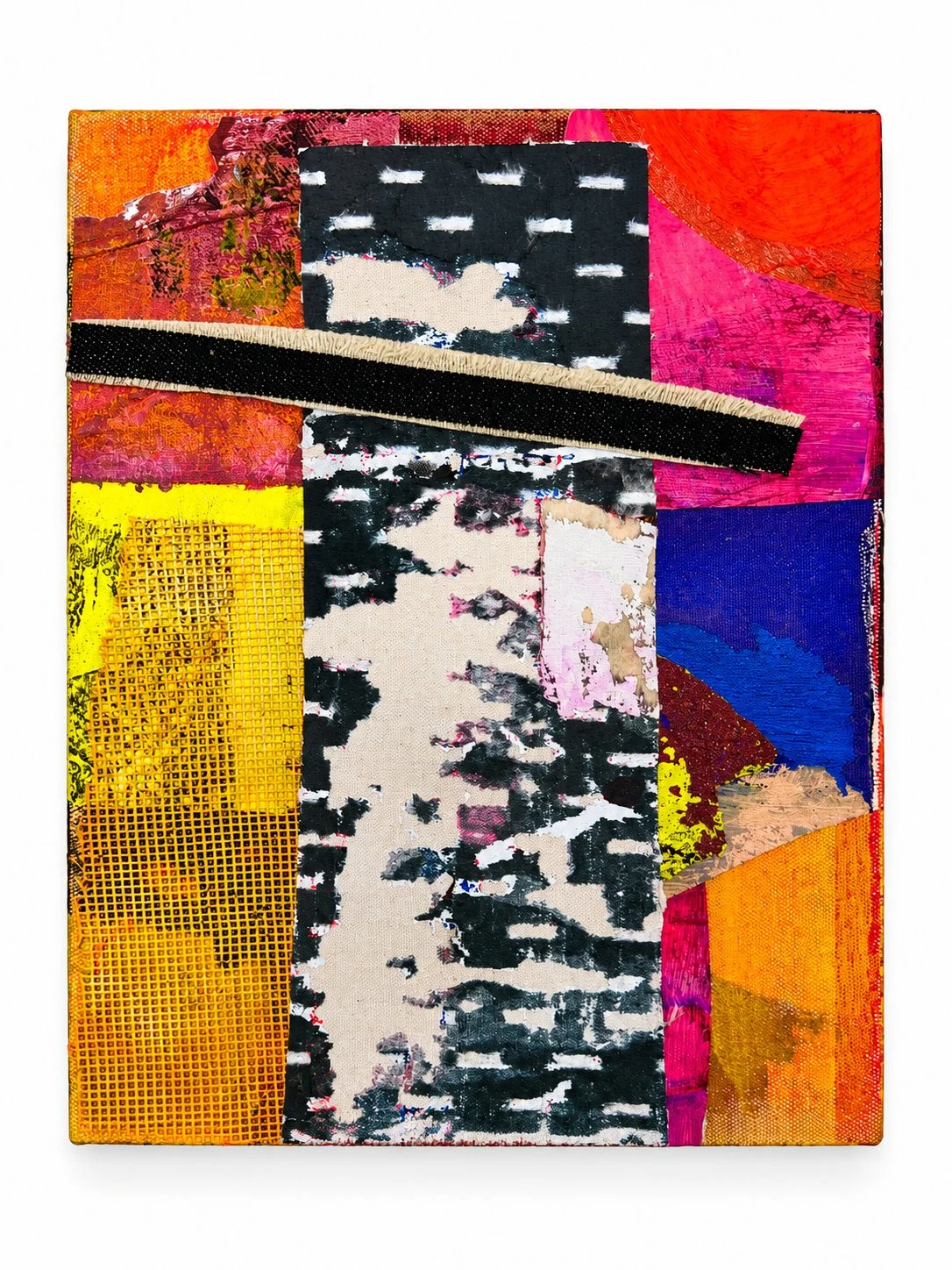 Held in Place Mixed media on canvas mounted on panel 10 in. x 8 in.