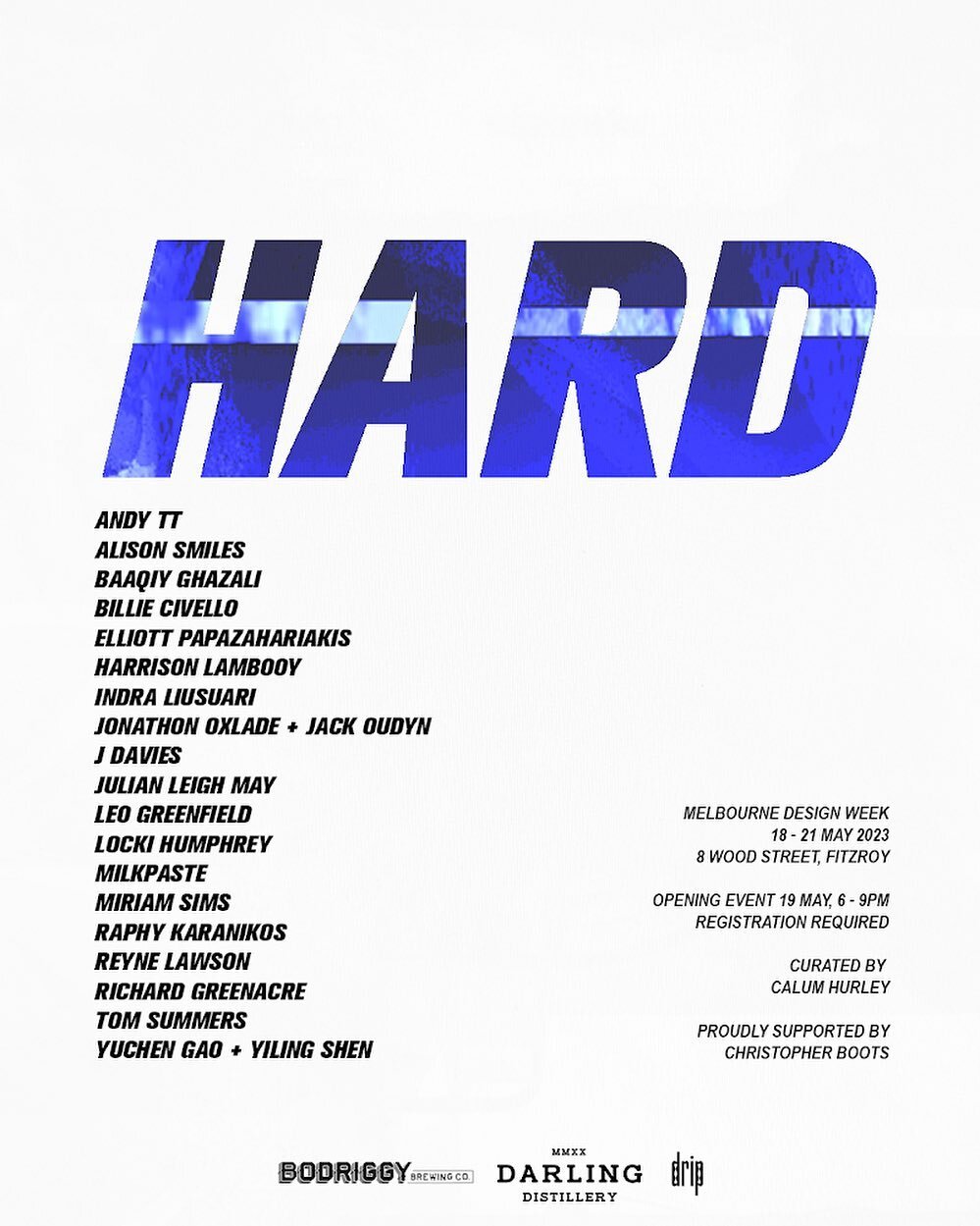 So excited to be part @hard.mdw curated by @calumhurley.  It&rsquo;s all set up and now I can enjoy the weekend.  Any design week recommendations are still welcome 🌀🌀