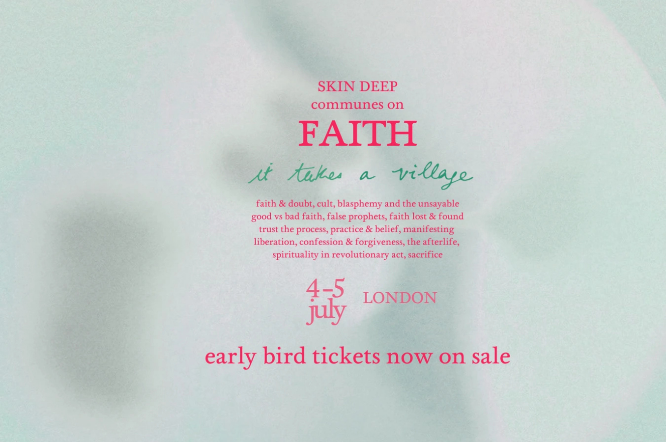 Skin Deep Communes on Faith